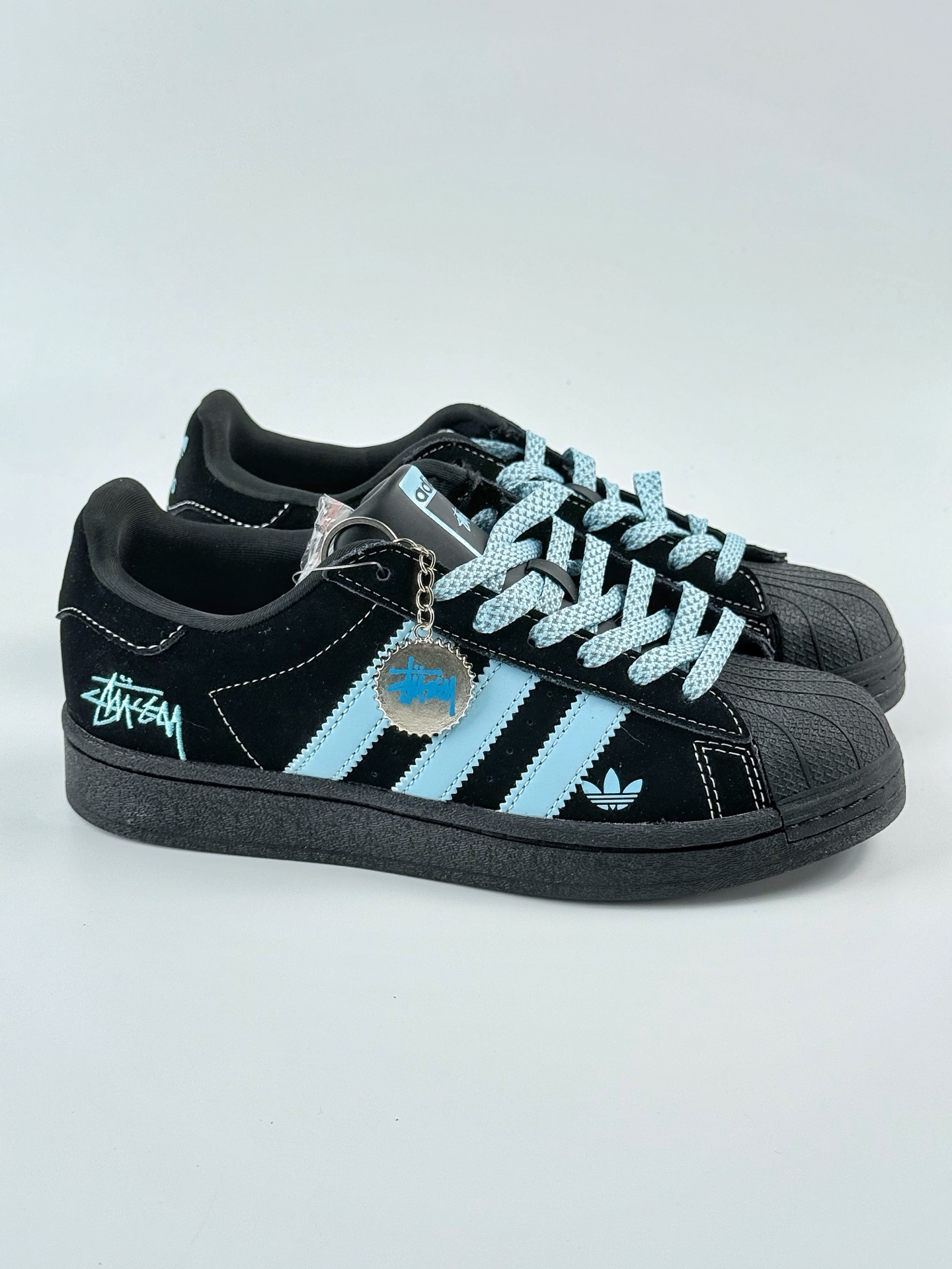 AD Originals Superstar x Stussy 黑蓝 XS0014