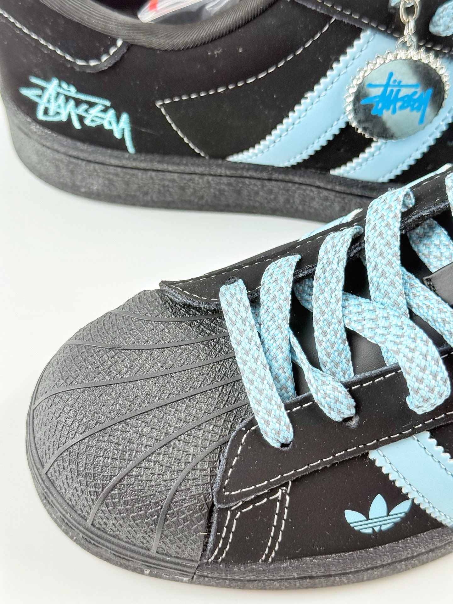 AD Originals Superstar x Stussy 黑蓝 XS0014