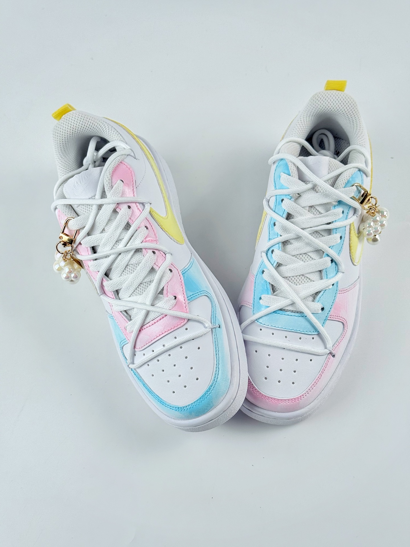 260 NIKE Court Borough Low 2 FP 黄粉蓝 休闲运动板鞋 纯原版本 低帮百搭透气休闲运动板鞋 BQ5448-213