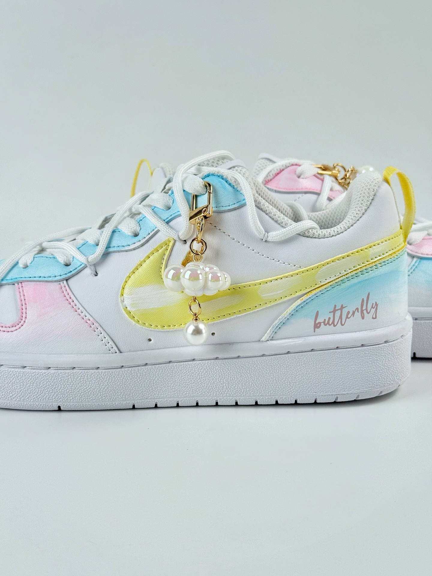 260 NIKE Court Borough Low 2 FP 黄粉蓝 休闲运动板鞋 纯原版本 低帮百搭透气休闲运动板鞋 BQ5448-213