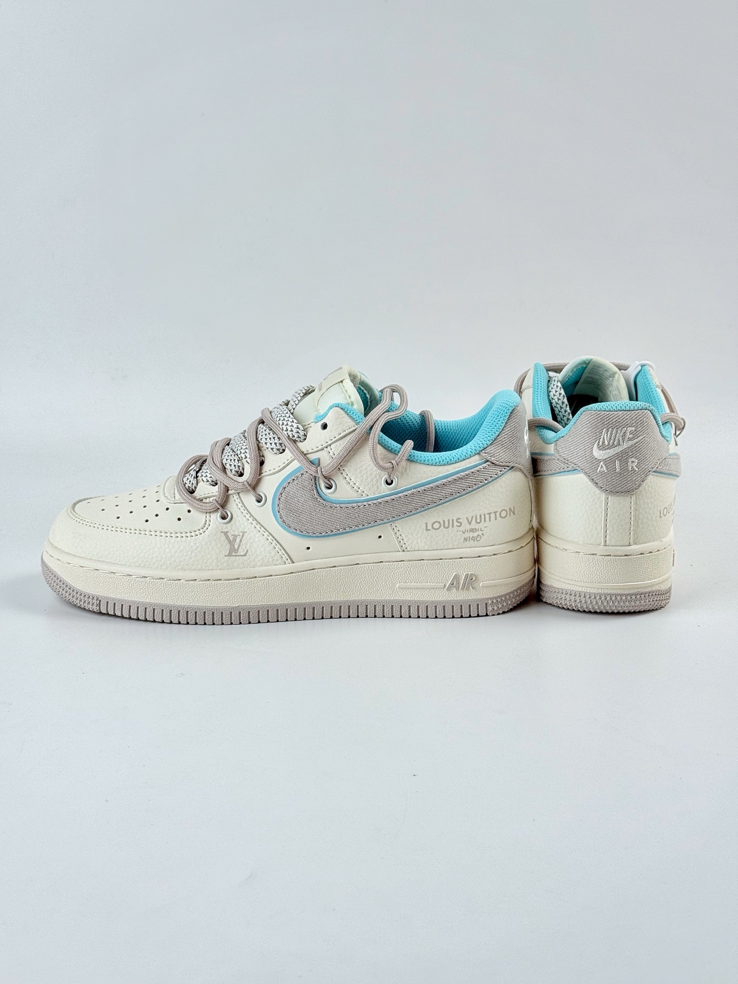 260 Nike Air Force 1 Low 07 x Louis Vuitton 白蓝满天星 DM6868-095