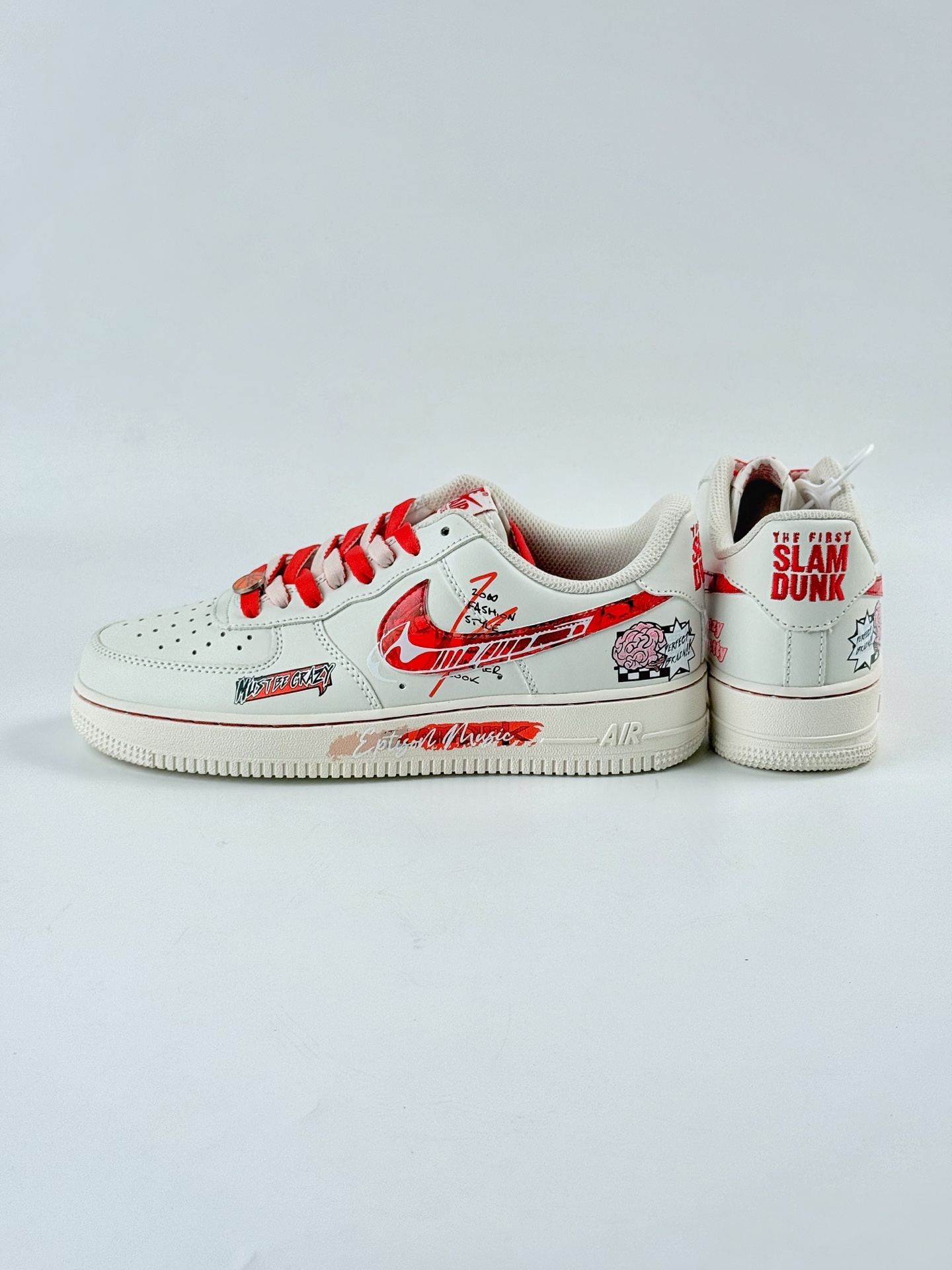 260 Nike Air Force 1 Low 07 x Brain 白红 SD2023-024
