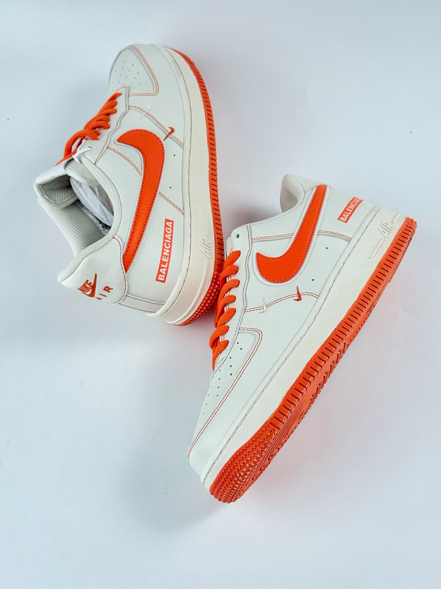 240 Nike Air Force 1 Low 07 x Balenciaga 白橙双小勾 FR0538-092