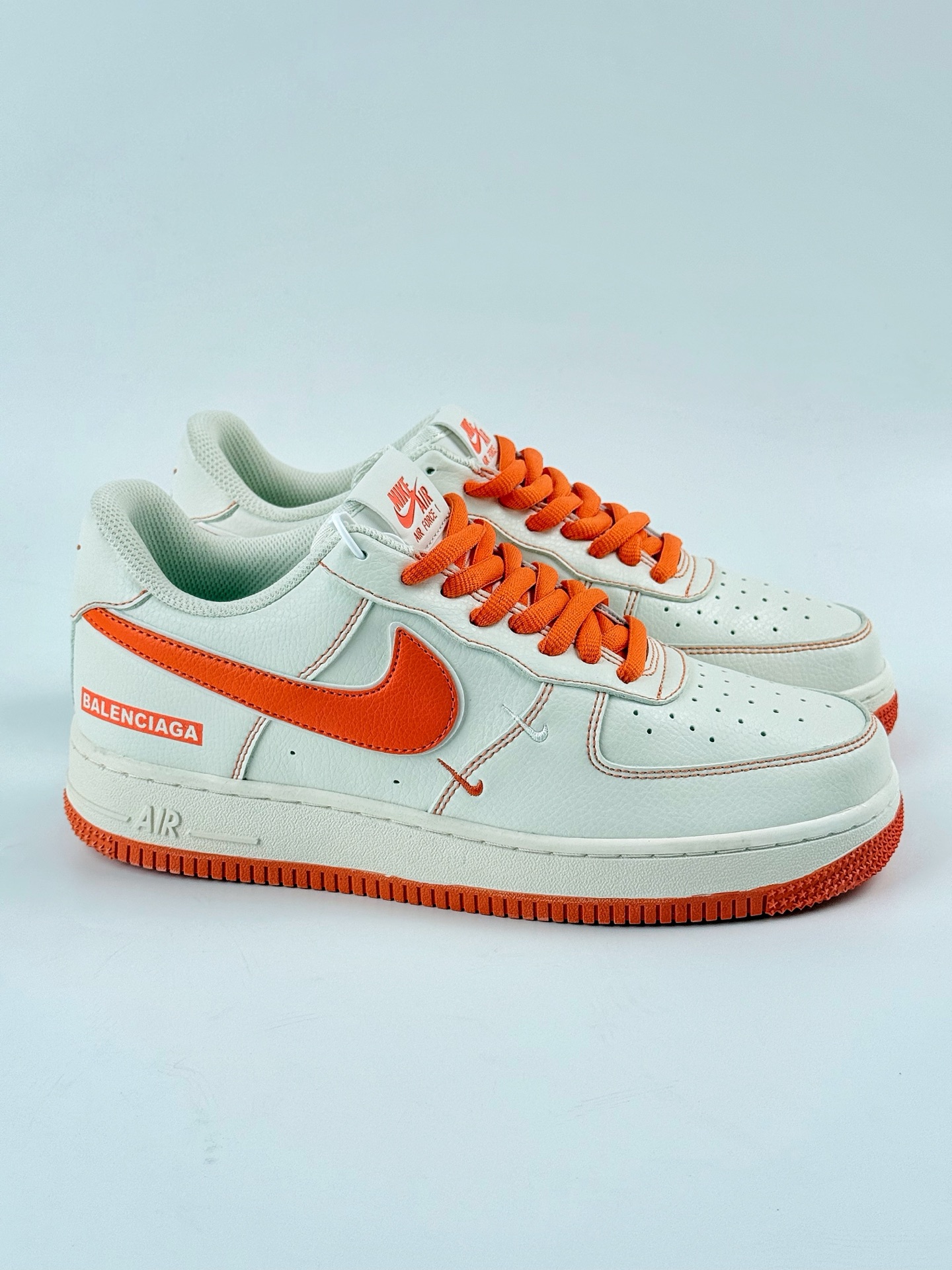 240 Nike Air Force 1 Low 07 x Balenciaga 白橙双小勾 FR0538-092