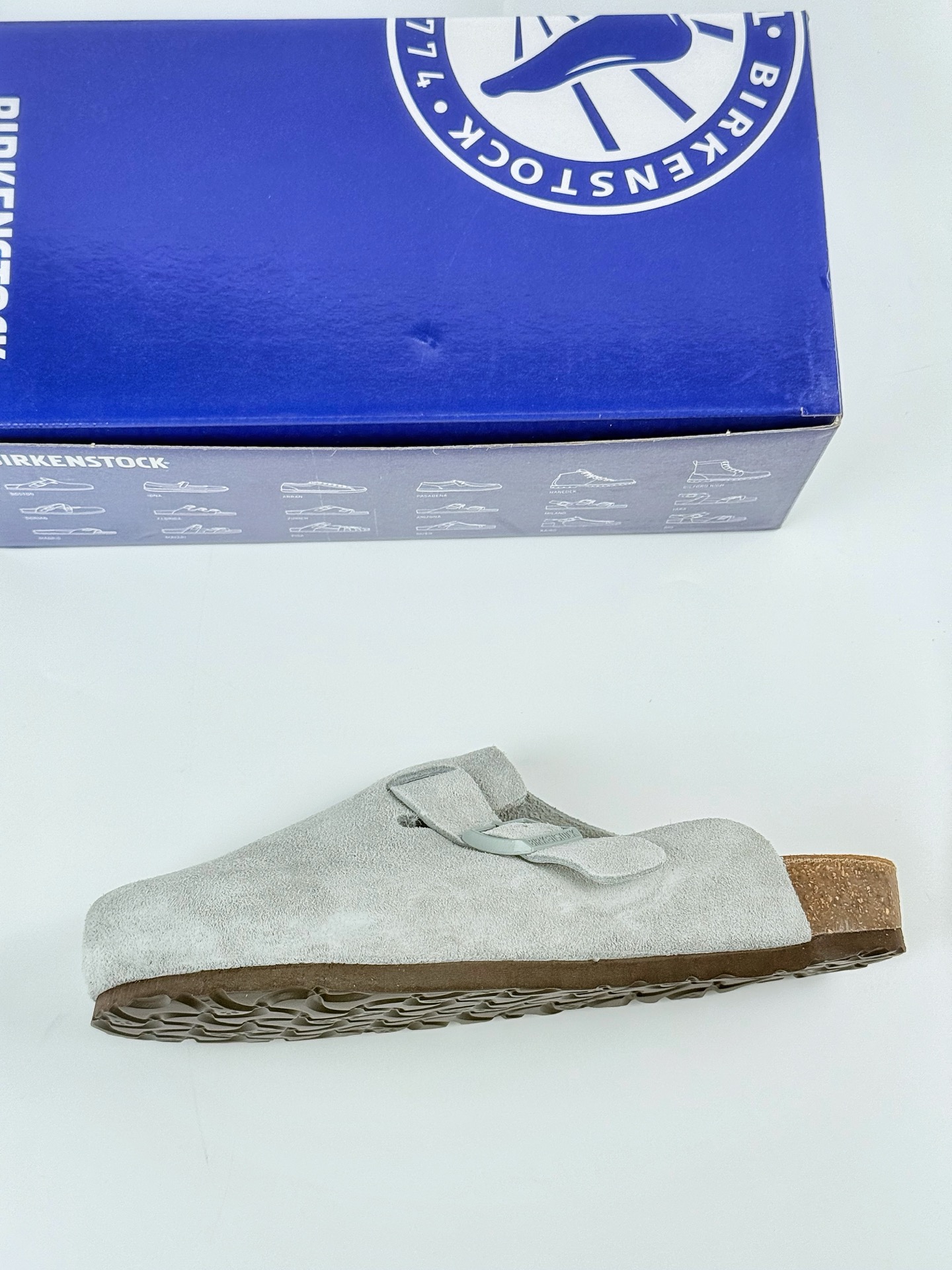170 Birkenstock London 勃肯 博肯 半托后跟系列 凉鞋后跟设计适应多种场景化穿搭出行 皮革绒面时尚休闲平底鞋