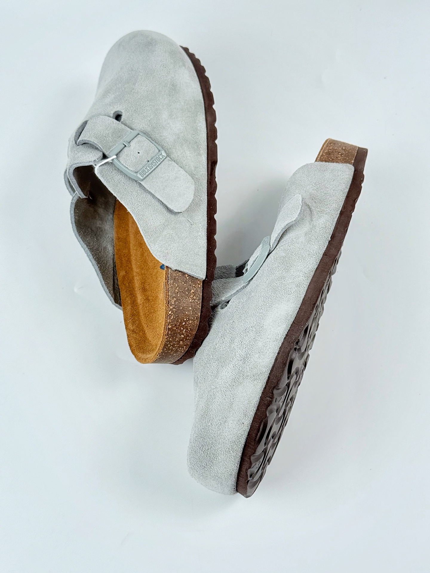 170 Birkenstock London 勃肯 博肯 半托后跟系列 凉鞋后跟设计适应多种场景化穿搭出行 皮革绒面时尚休闲平底鞋
