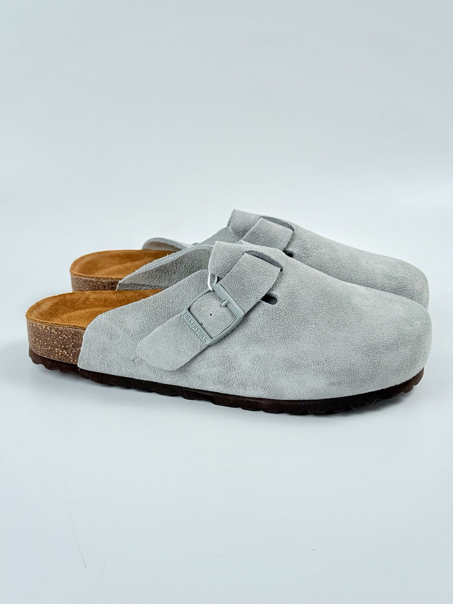 170 Birkenstock London 勃肯 博肯 半托后跟系列 凉鞋后跟设计适应多种场景化穿搭出行 皮革绒面时尚休闲平底鞋