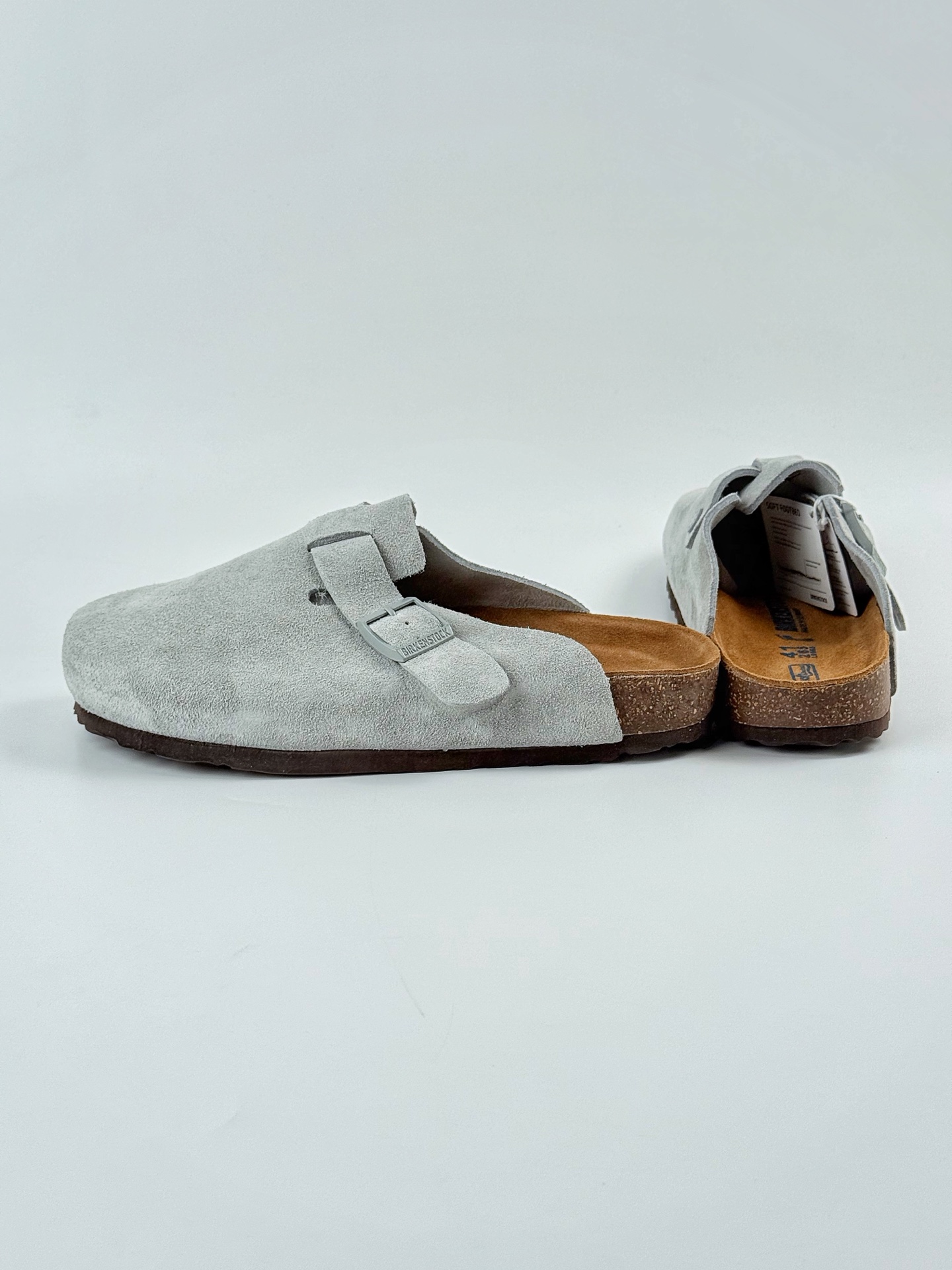 170 Birkenstock London 勃肯 博肯 半托后跟系列 凉鞋后跟设计适应多种场景化穿搭出行 皮革绒面时尚休闲平底鞋