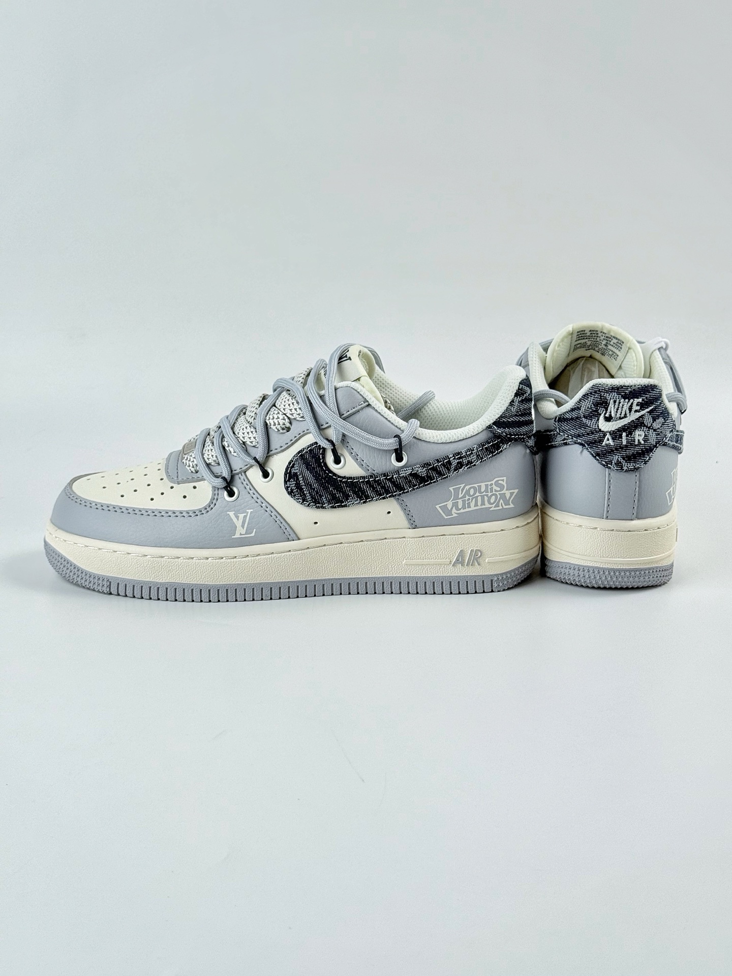 260 Nike Air Force 1 Low 07 x Louis Vuitton 灰白满天星 DM6868-099