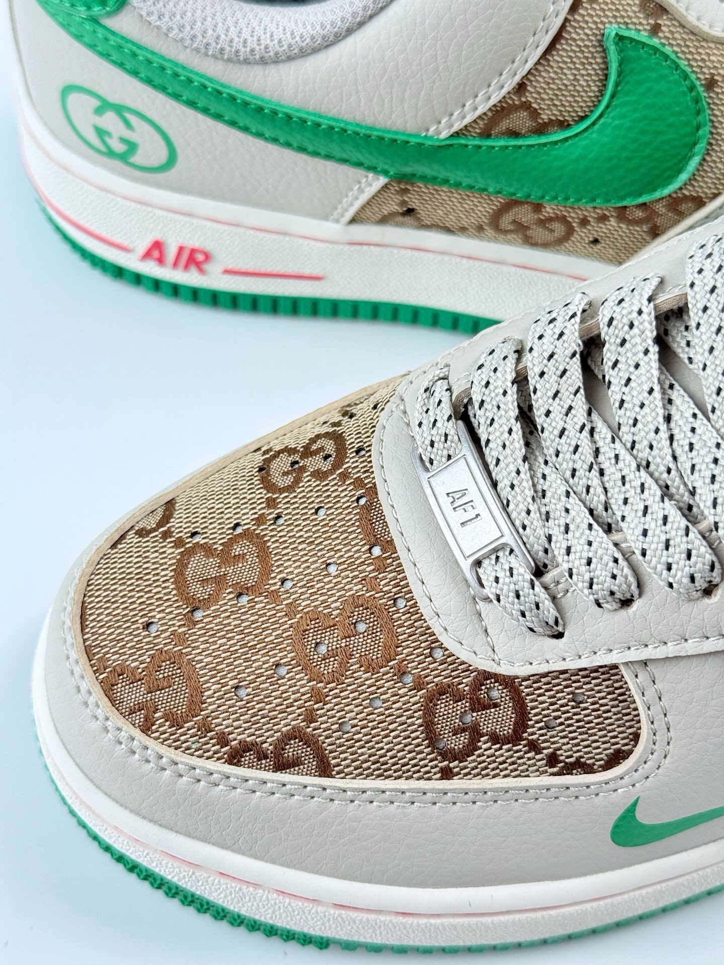Nike Air Force 1 Low 07 x GUCCI 棕绿小勾满天星 LW9279-003