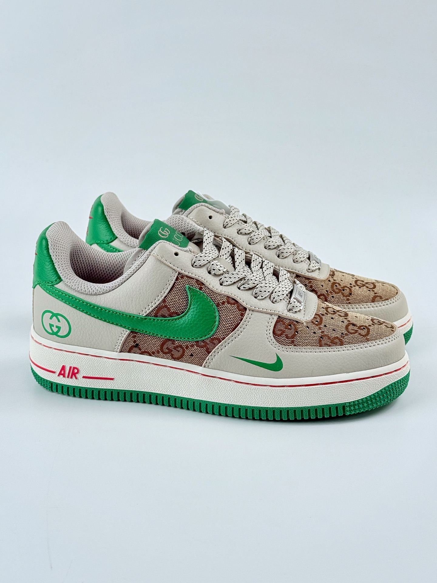Nike Air Force 1 Low 07 x GUCCI 棕绿小勾满天星 LW9279-003