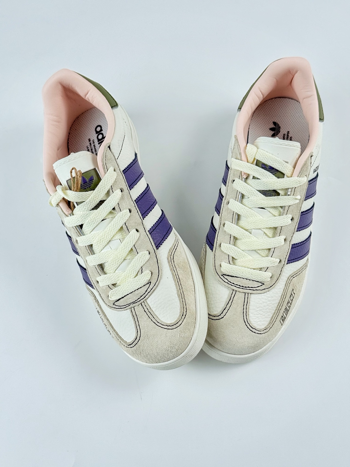 adidas Originals Gazelle INdoor x GUCCI 三叶草休闲防滑耐磨低帮板鞋 DD6603