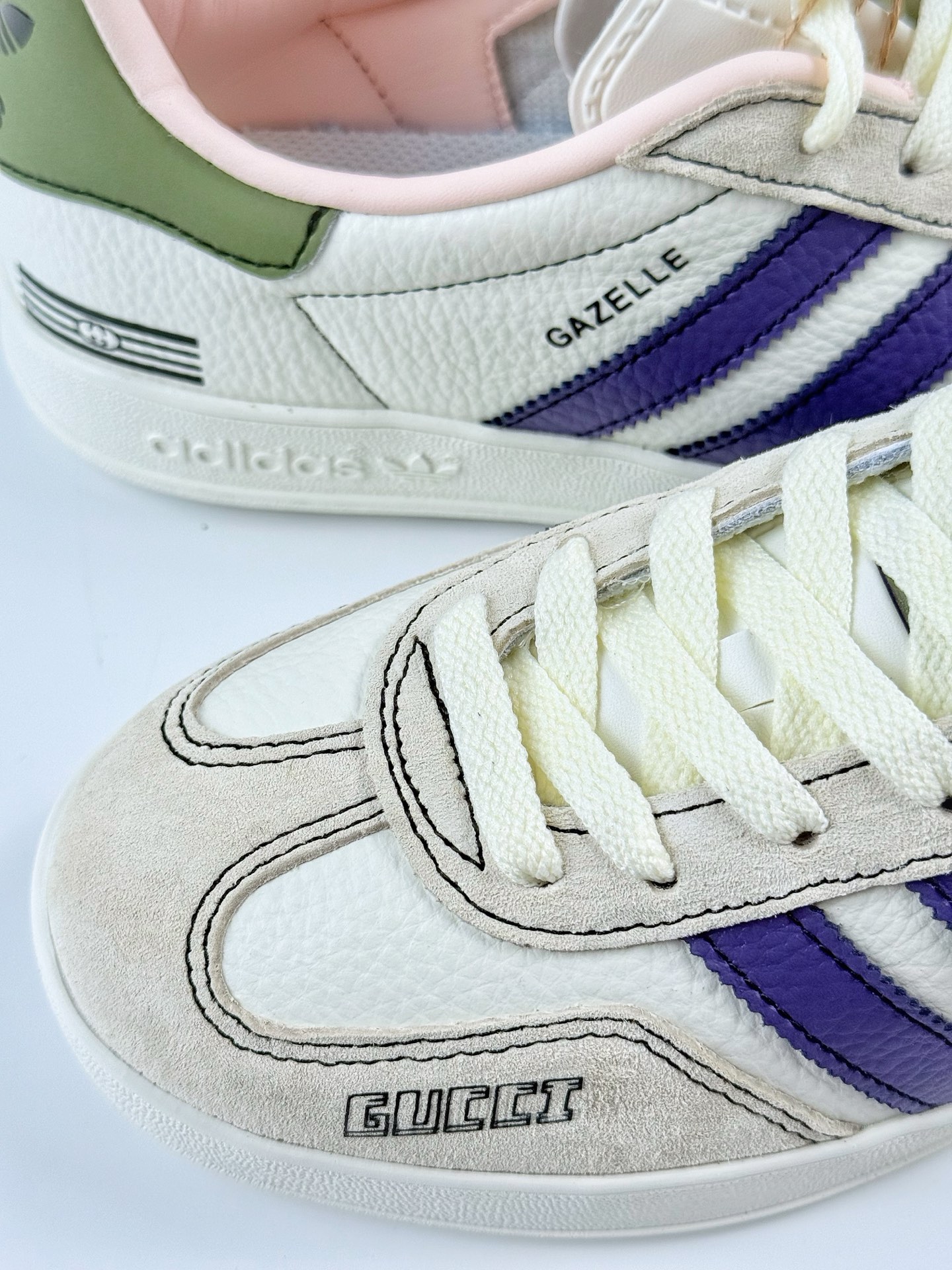 adidas Originals Gazelle INdoor x GUCCI 三叶草休闲防滑耐磨低帮板鞋 DD6603