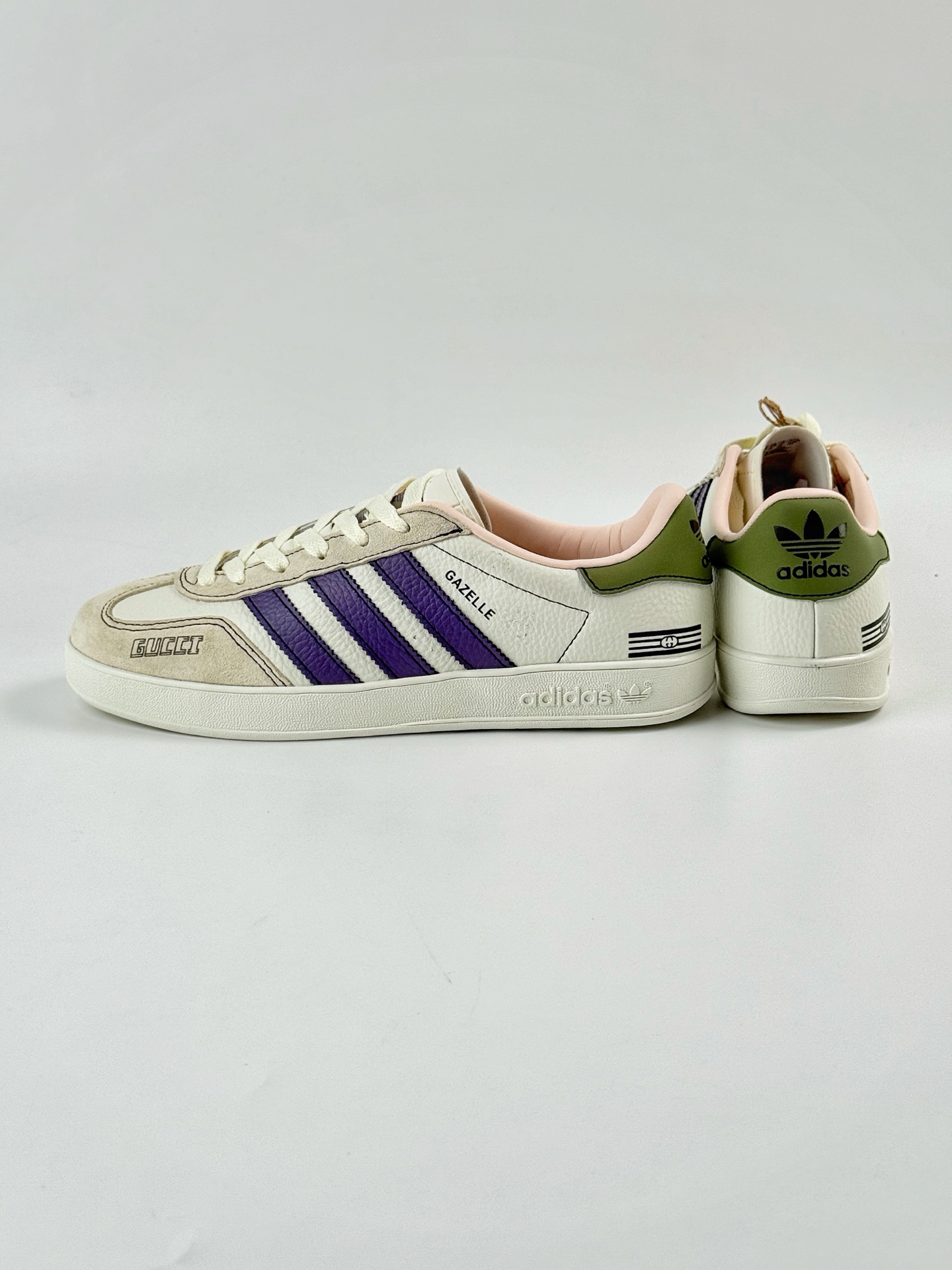 adidas Originals Gazelle INdoor x GUCCI 三叶草休闲防滑耐磨低帮板鞋 DD6603