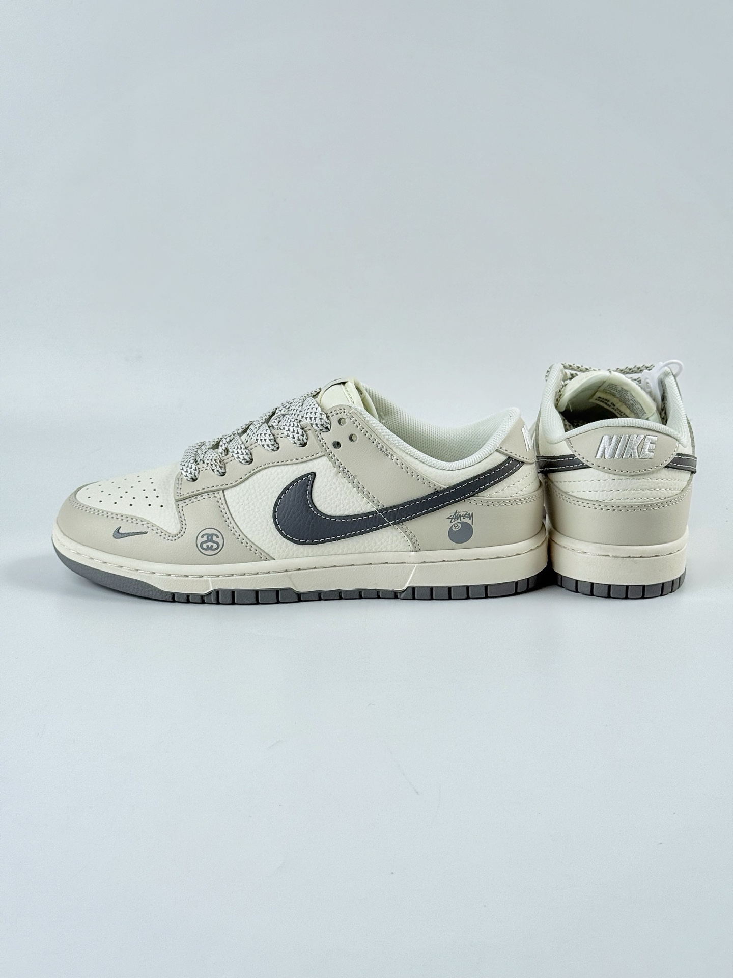 Nike SB Dunk Low x Stussy 米白小勾满天星 XF8698-085