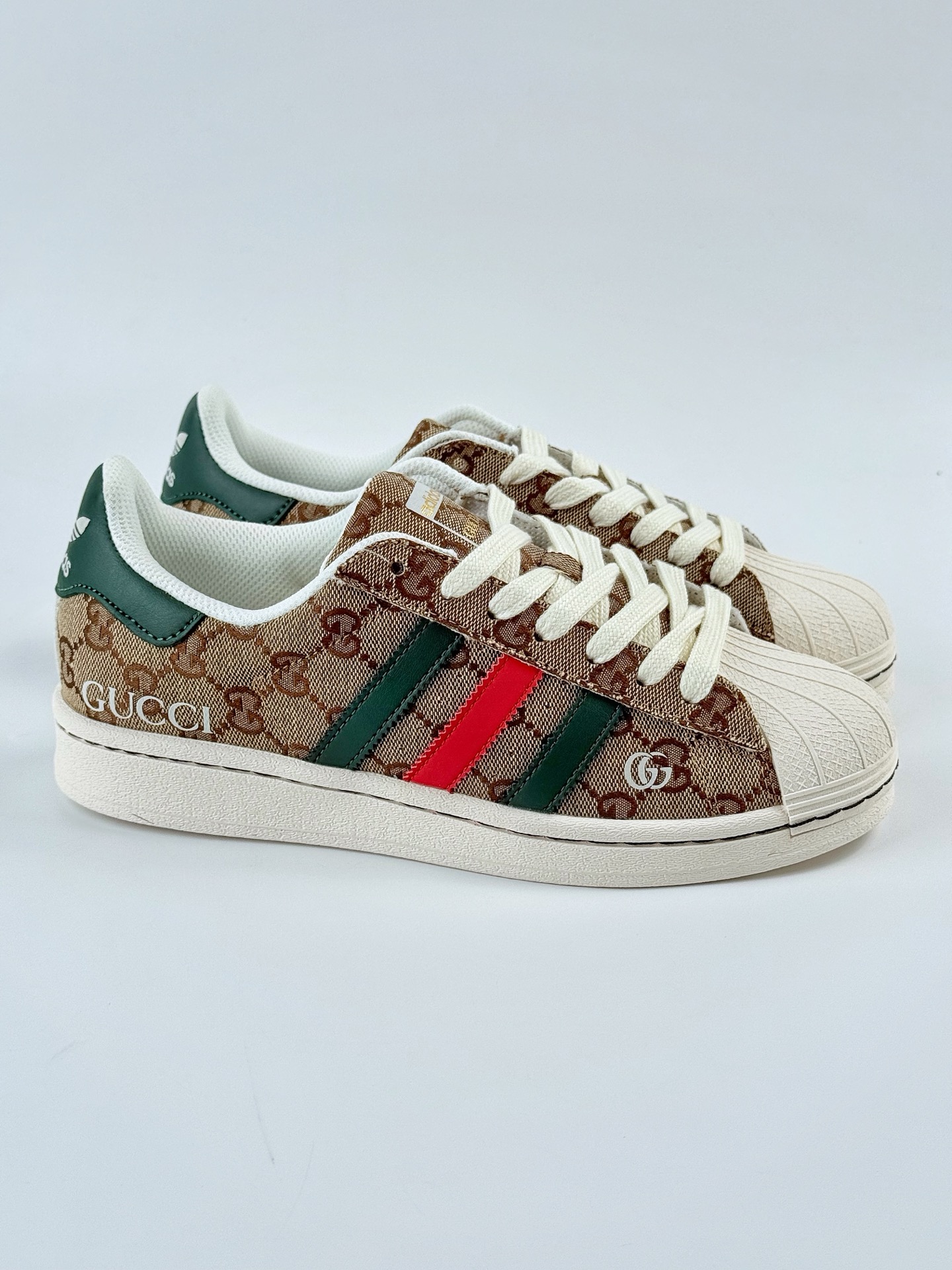 AD Originals Superstar x GUCCI 棕白绿 SD6807