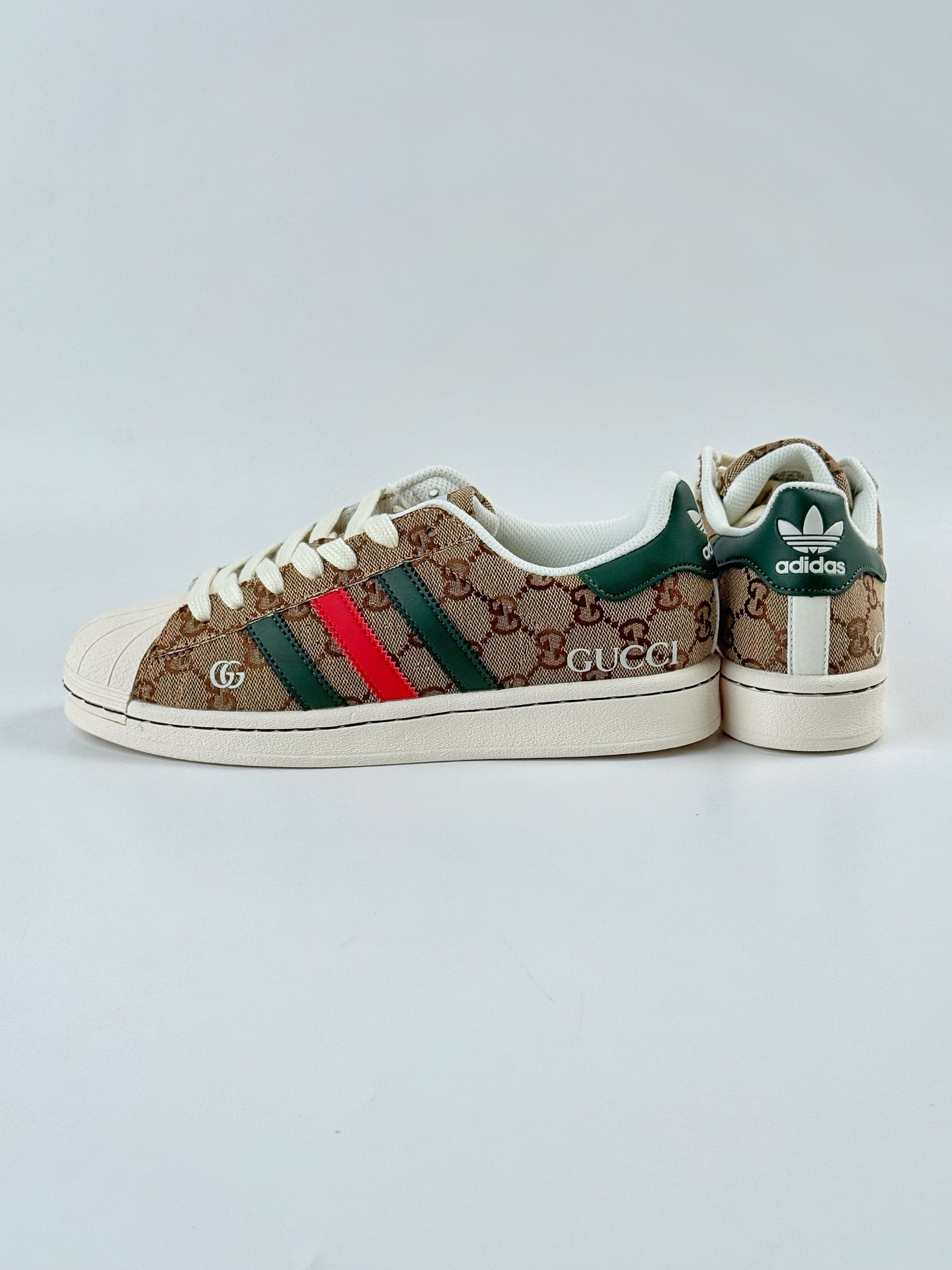 AD Originals Superstar x GUCCI 棕白绿 SD6807