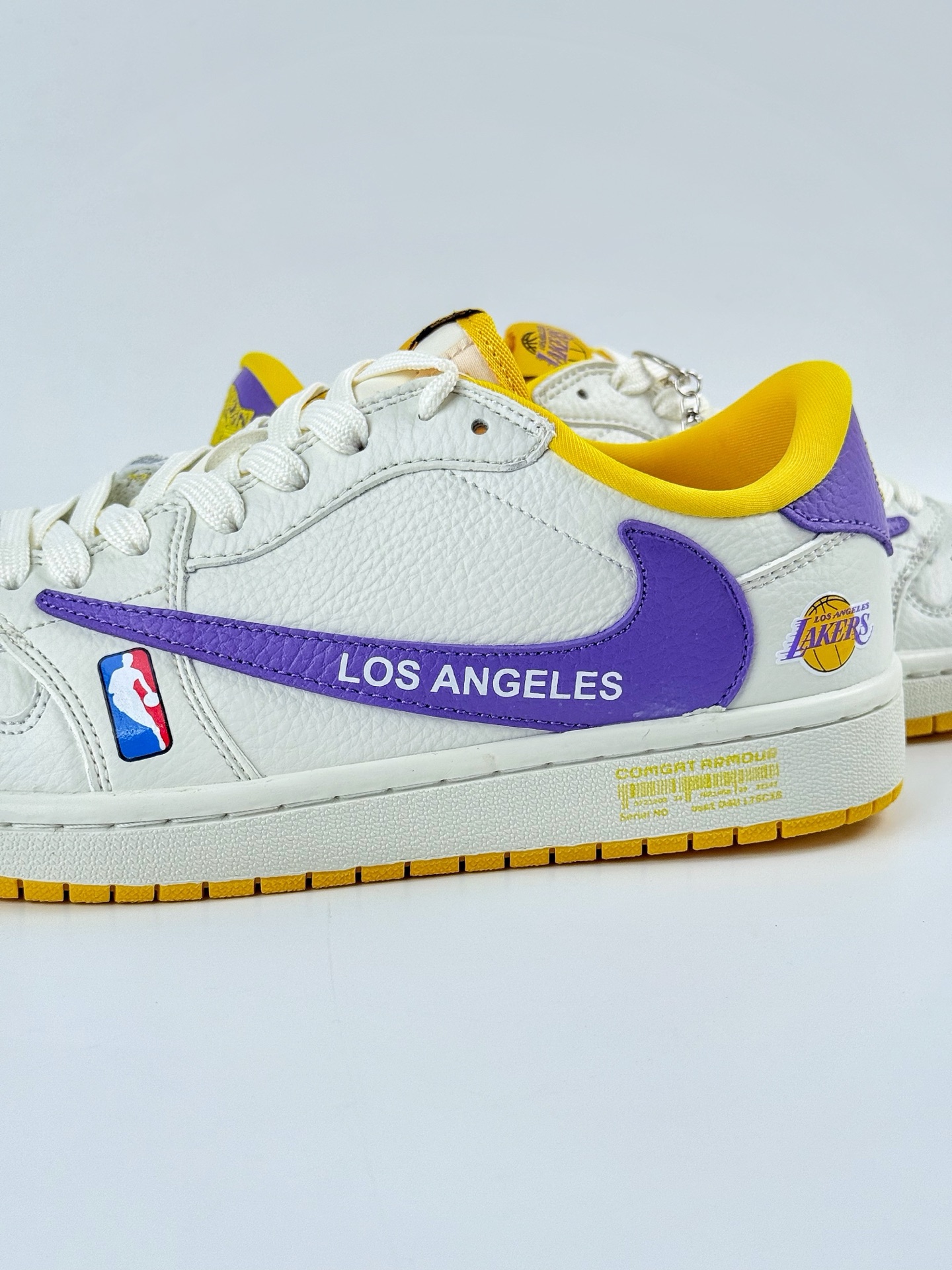 280 Travis Scott x Nike Air Jordan 1 Low x LOS ANGELES Air Jordan 1 Low 反转洛杉矶湖人白黄紫小勾倒钩 SC9207-027