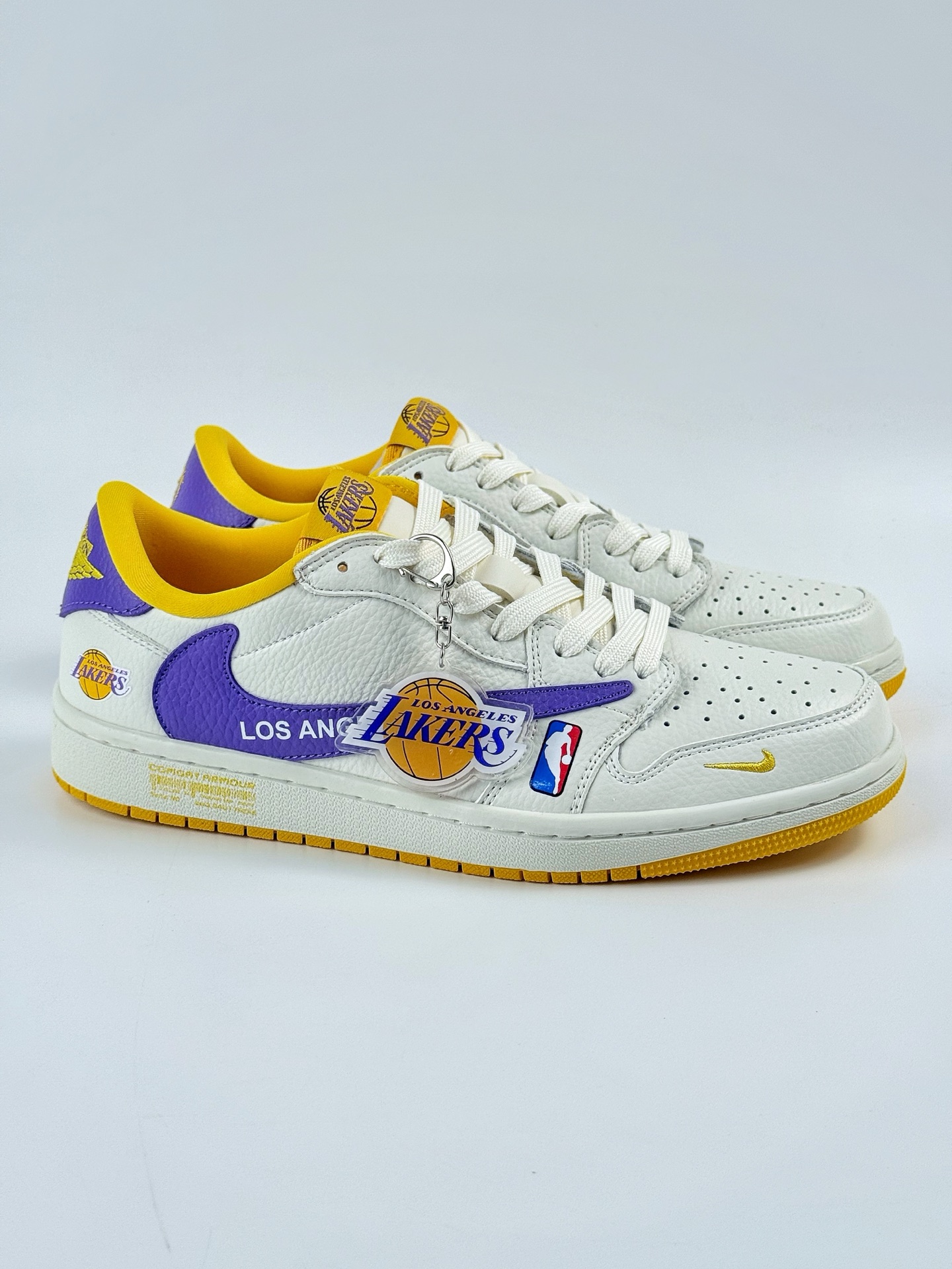 280 Travis Scott x Nike Air Jordan 1 Low x LOS ANGELES Air Jordan 1 Low 反转洛杉矶湖人白黄紫小勾倒钩 SC9207-027
