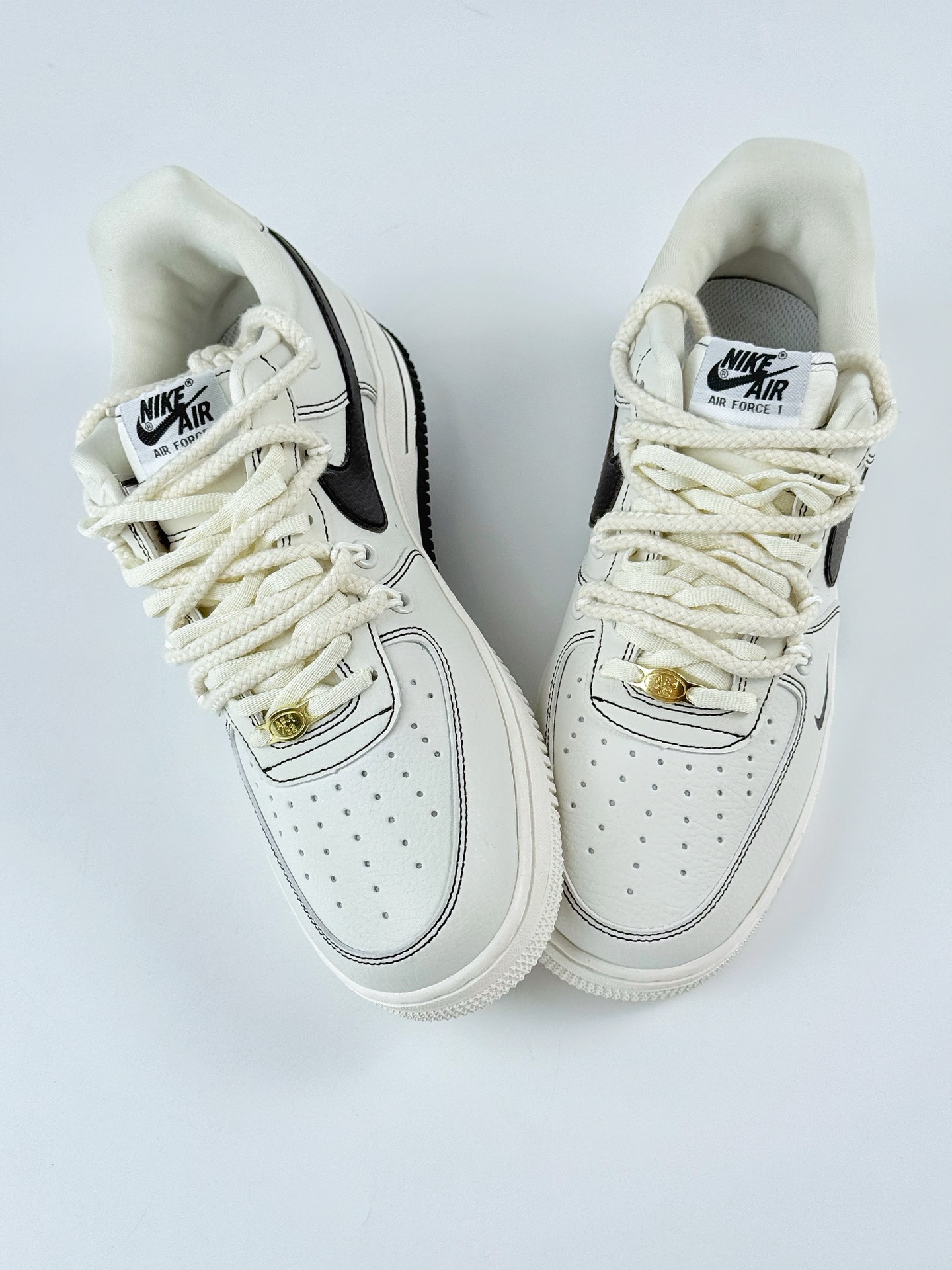 260 Nike Air Force 1 Low 07 x Stone Island 白黑小勾 GS9875-001