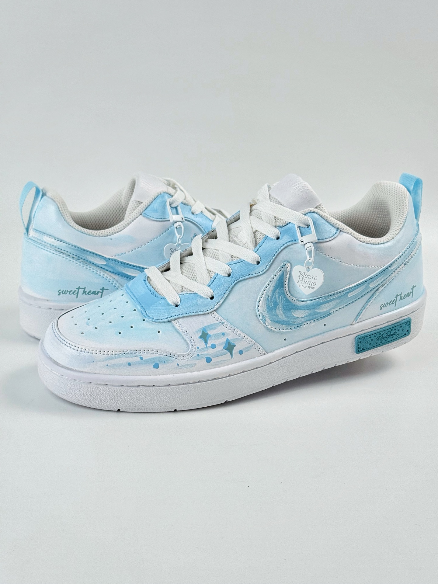 260 NIKE Court Borough Low 2 FP 白蓝 休闲运动板鞋 BQ5448-212