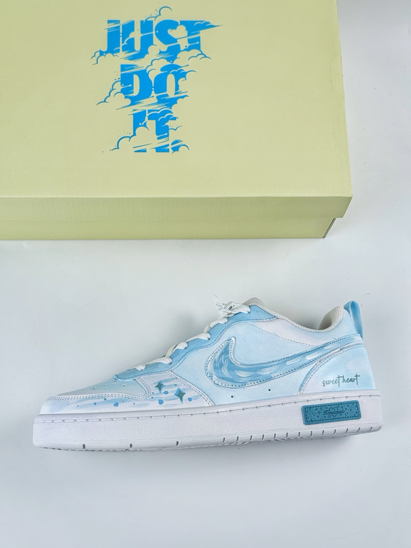 260 NIKE Court Borough Low 2 FP 白蓝 休闲运动板鞋 BQ5448-212