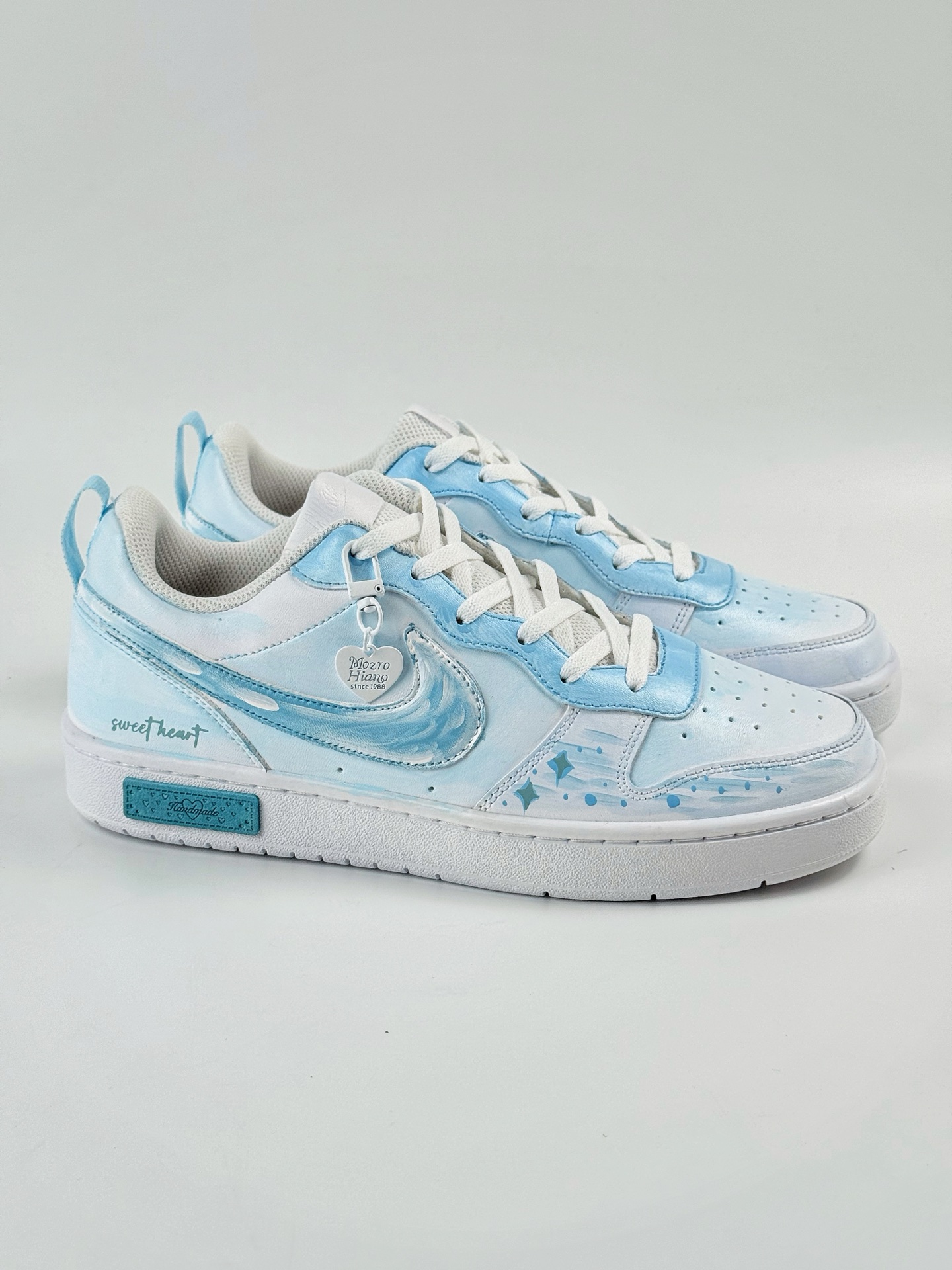 260 NIKE Court Borough Low 2 FP 白蓝 休闲运动板鞋 BQ5448-212