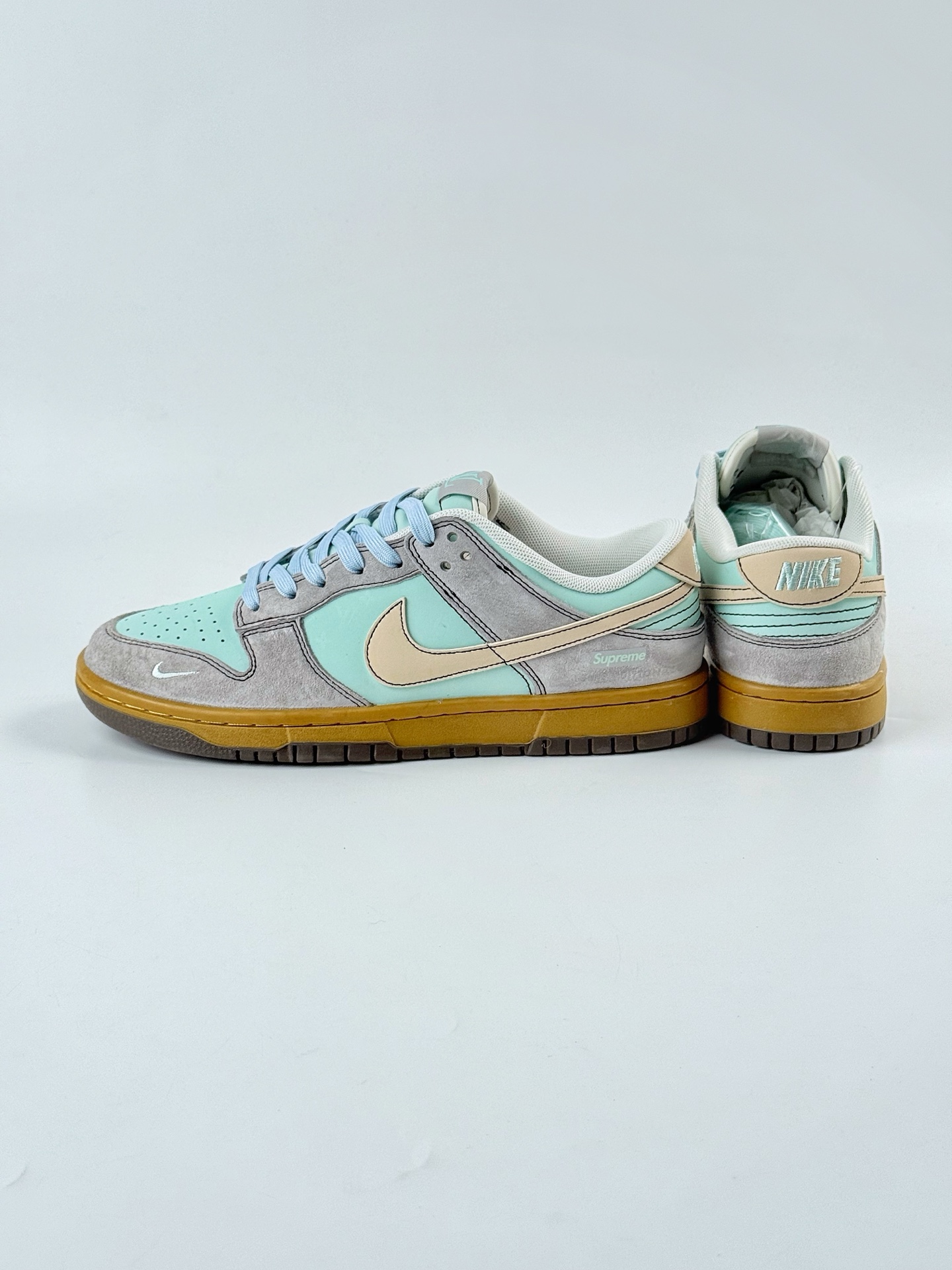 Nike SB Dunk Low x Supreme 灰绿黄小勾 FX1588-309