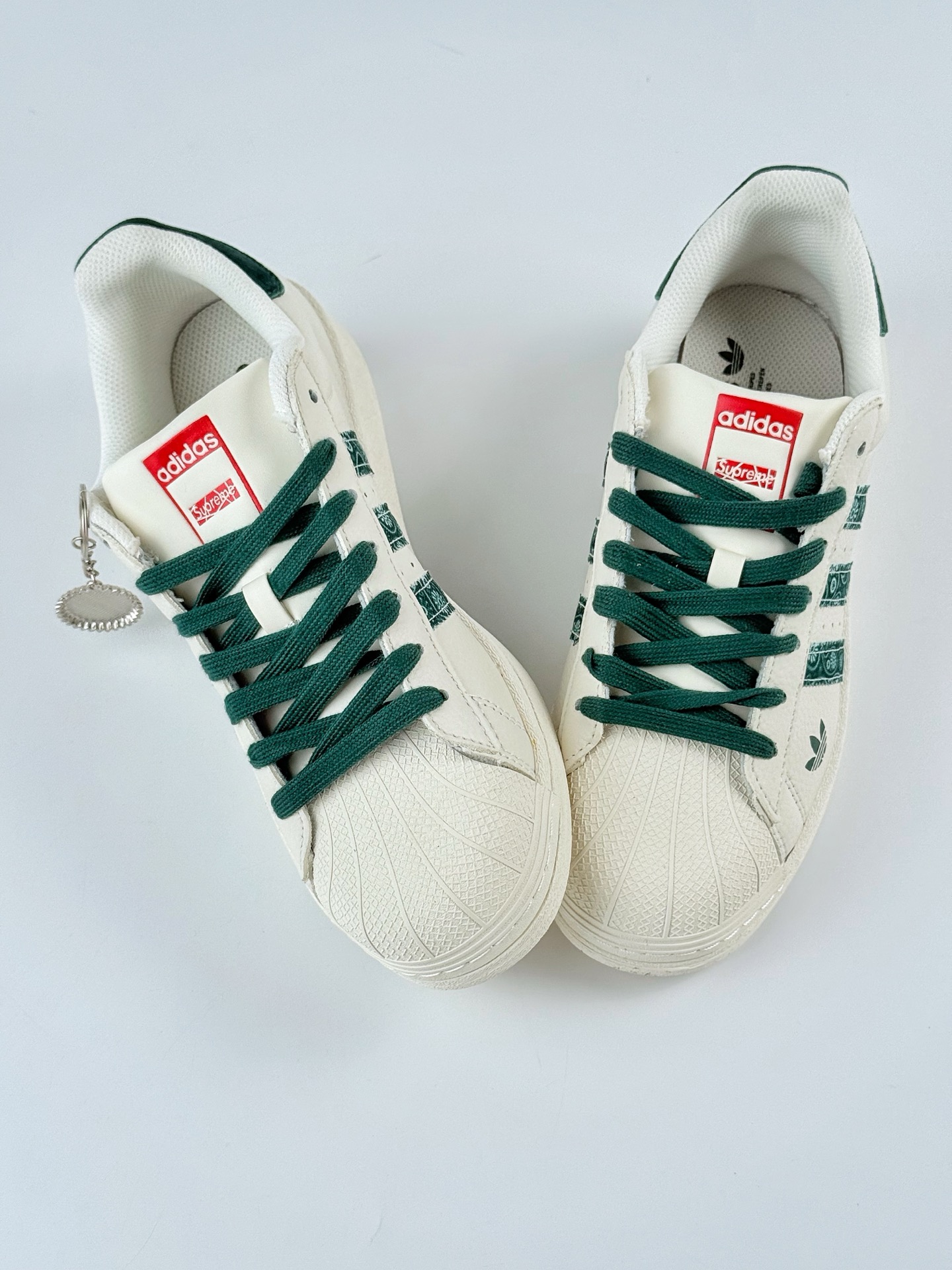 220 AD Originals Superstar x Supreme 白绿 XS0008