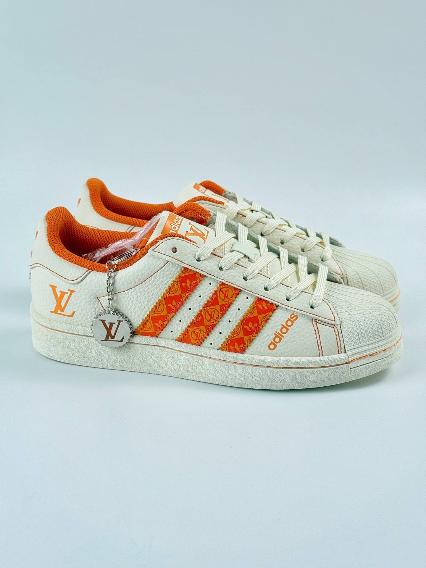 220 AD Originals Superstar x Louis Vuitton 白橙 AD0004