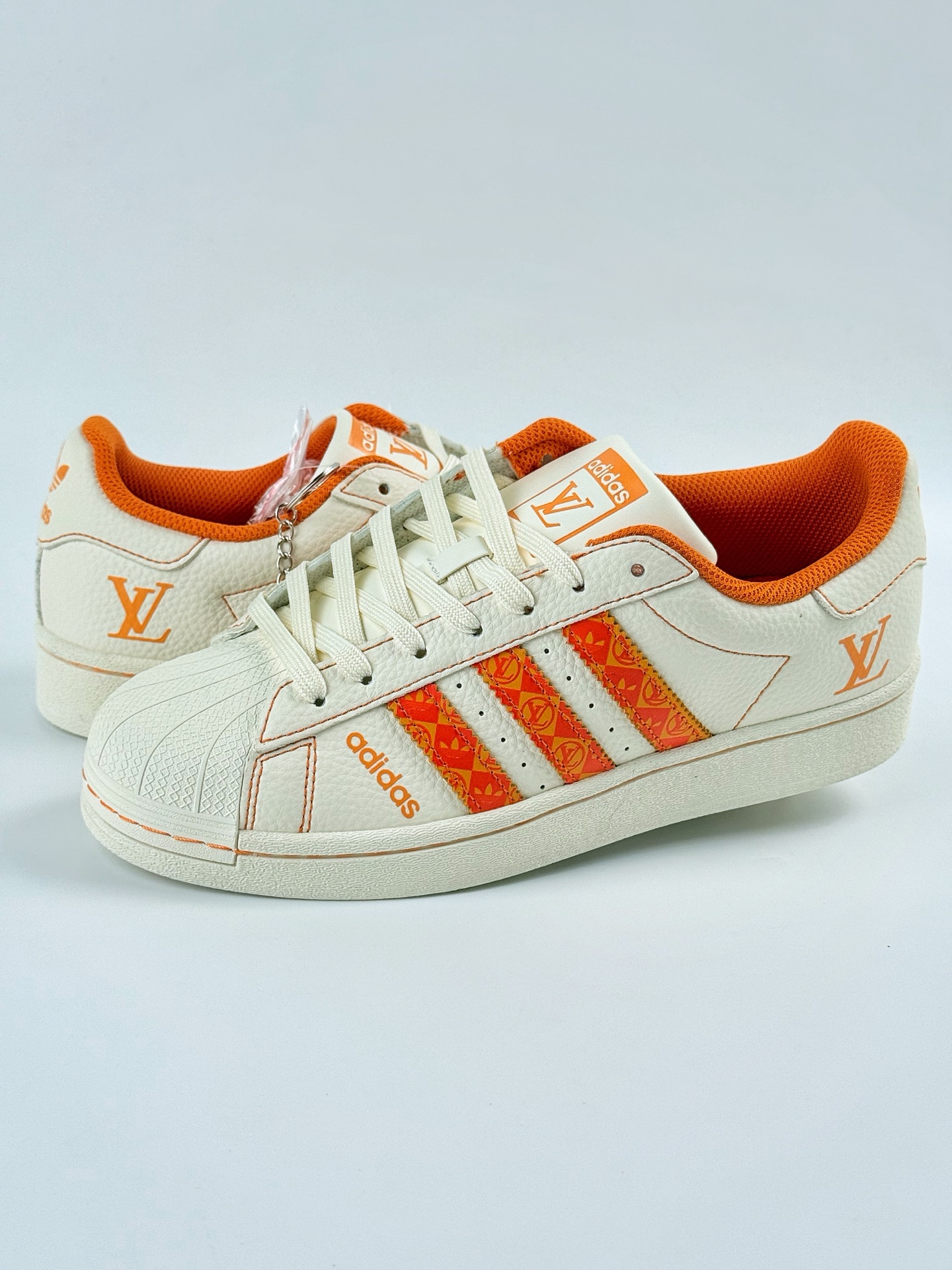 220 AD Originals Superstar x Louis Vuitton 白橙 AD0004