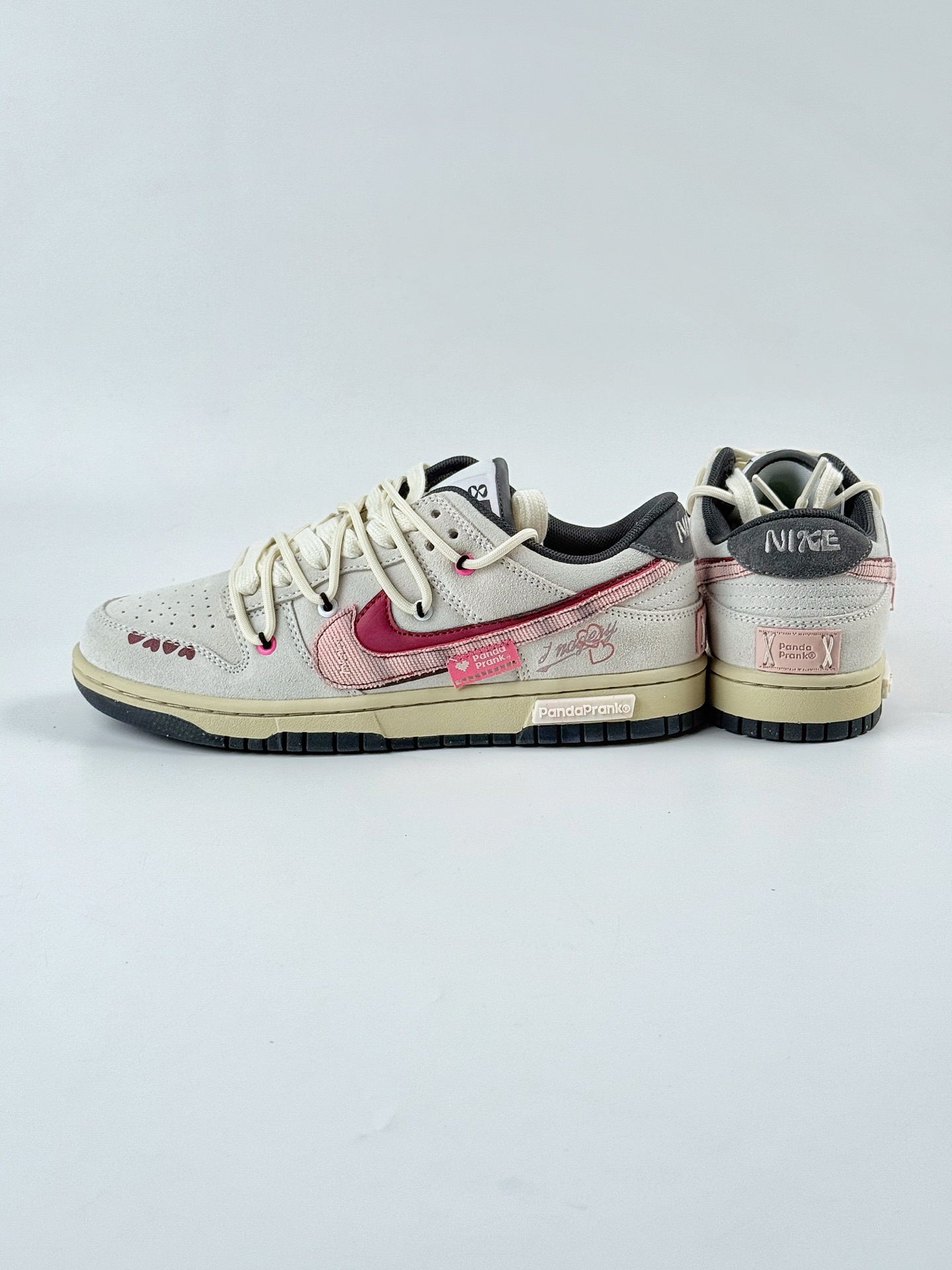 280 Nike SB Dunk Low ”Double Swoosh” 熊猫恶作剧 胶片情书 恋语 米棕红 HV1800-101