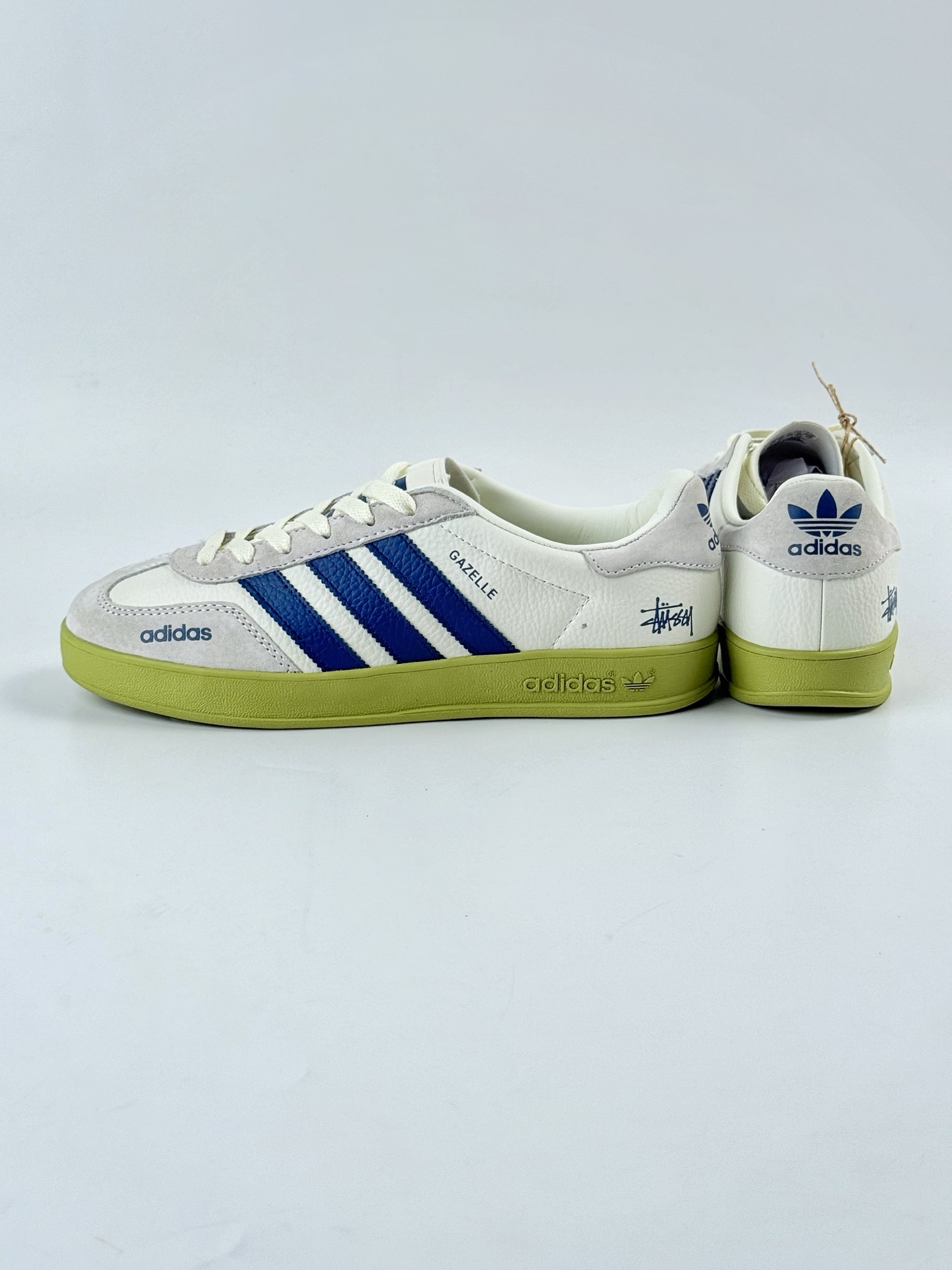 adidas Originals Gazelle INdoor x Stussy 三叶草休闲防滑耐磨低帮板鞋 DD6602