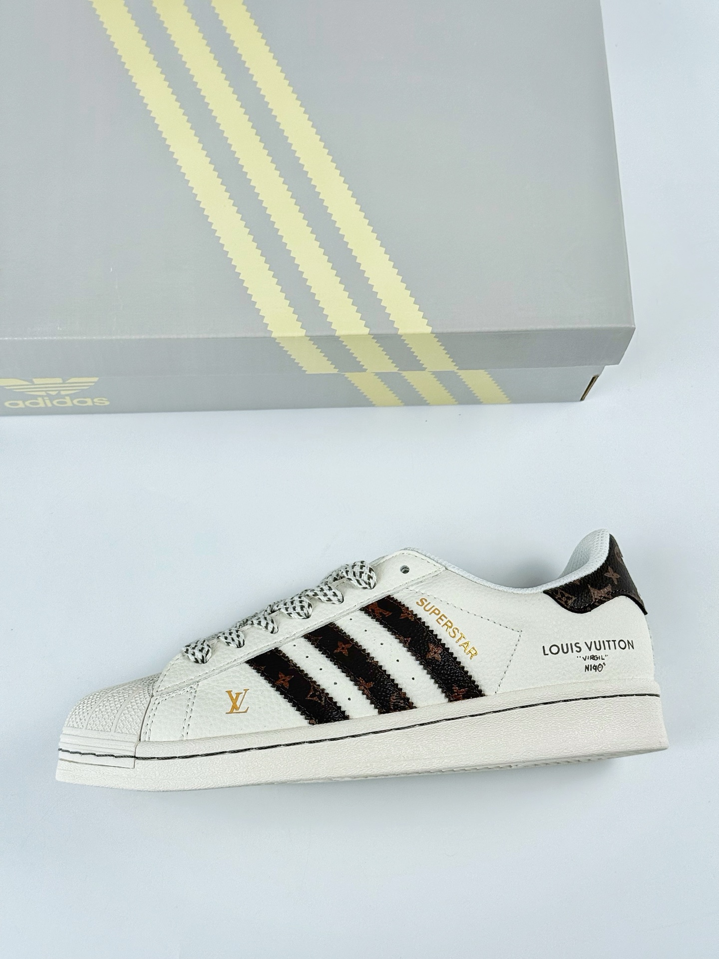 AD Originals Superstar x Louis Vuitton 白棕满天星 SD6803