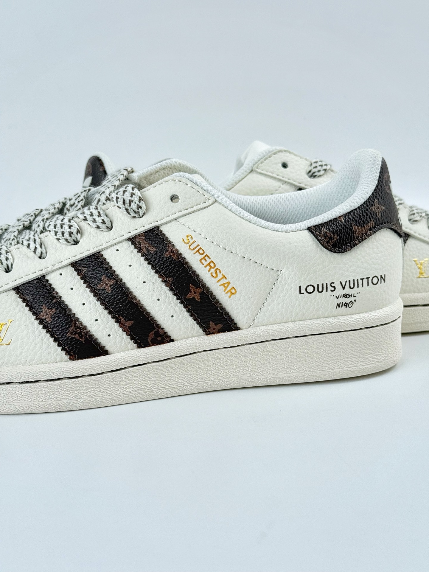 AD Originals Superstar x Louis Vuitton 白棕满天星 SD6803