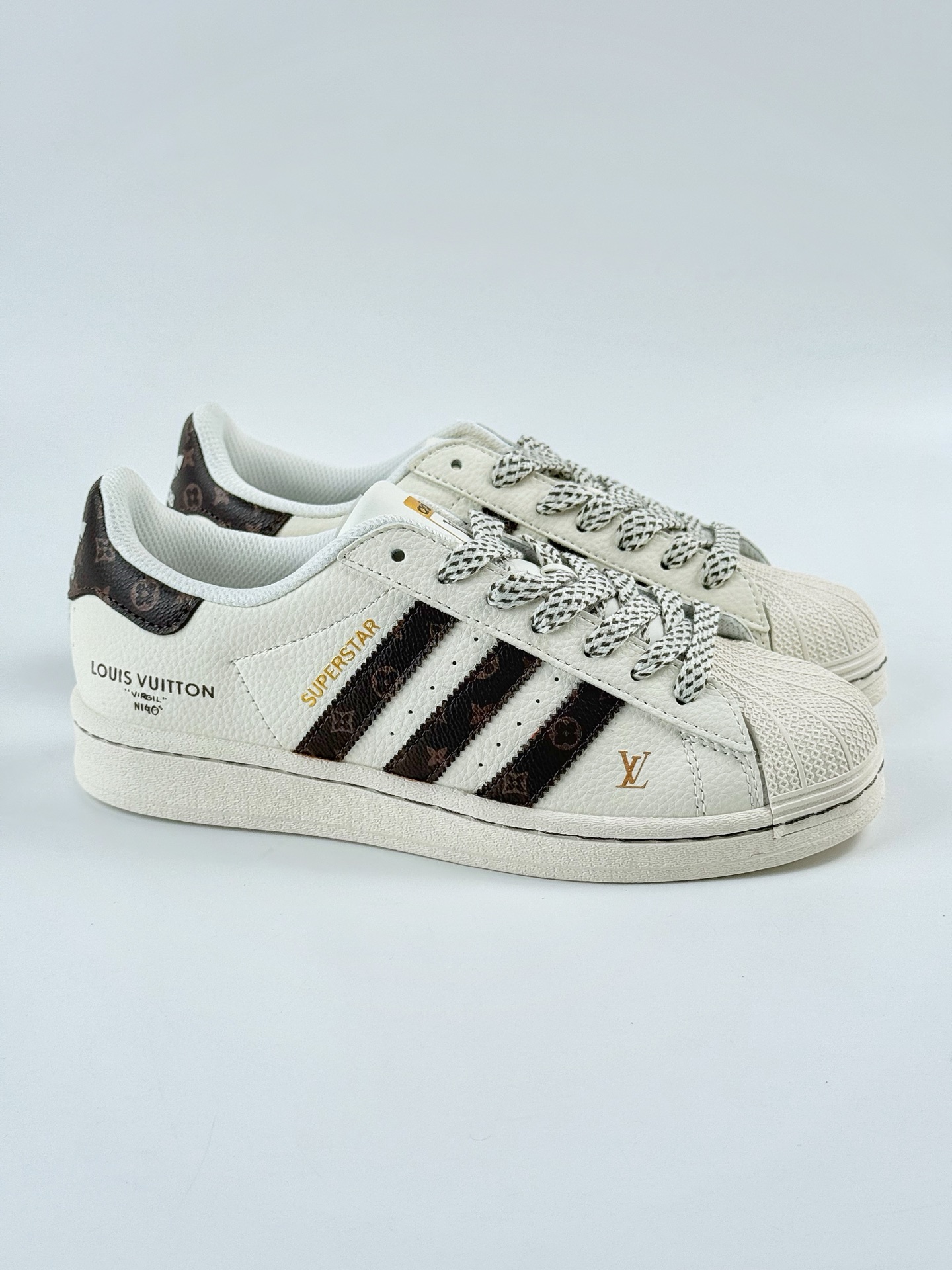 AD Originals Superstar x Louis Vuitton 白棕满天星 SD6803