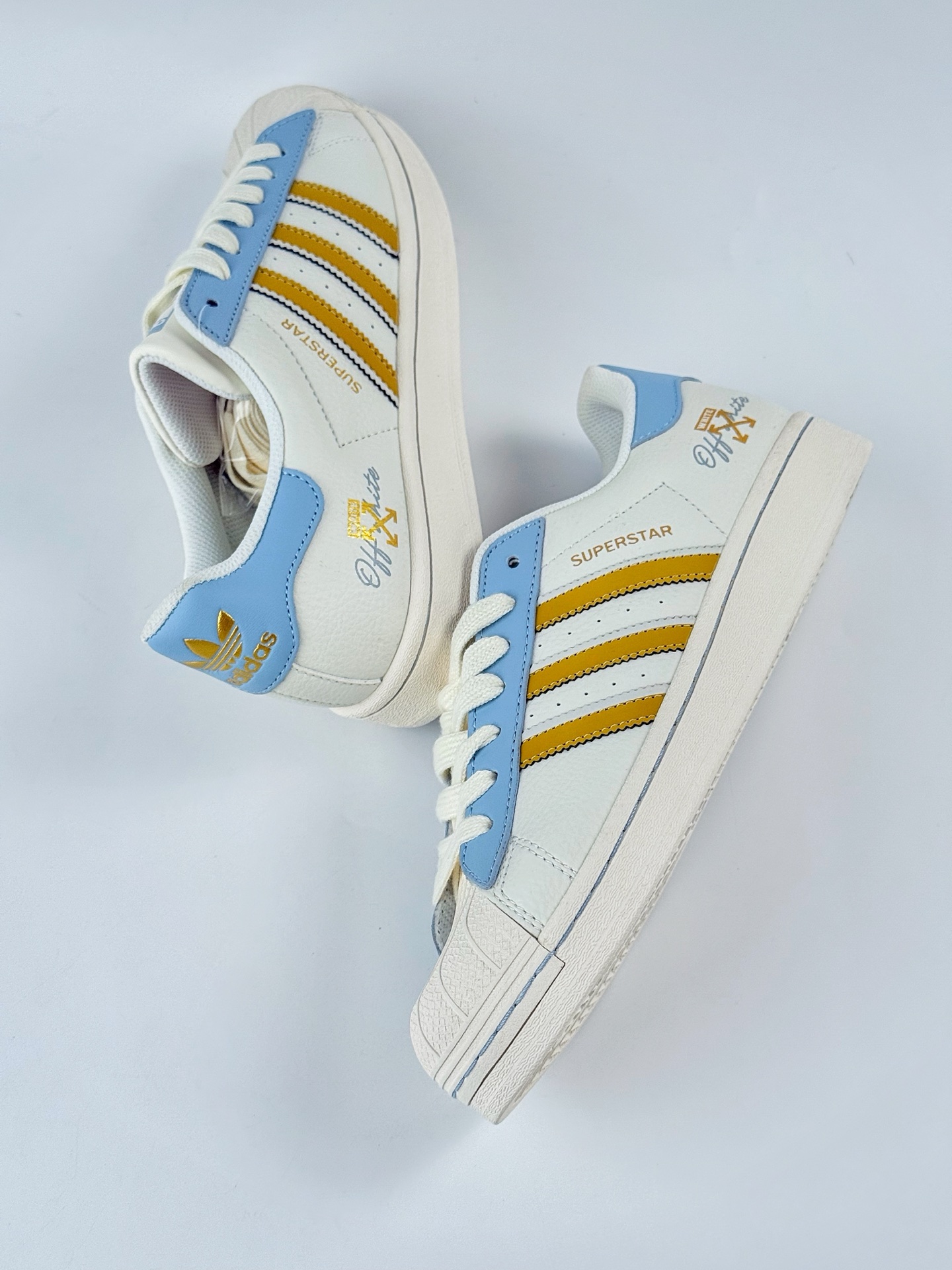 AD Originals Superstar x OFF-WHITE 白蓝黄满天星 SD6812