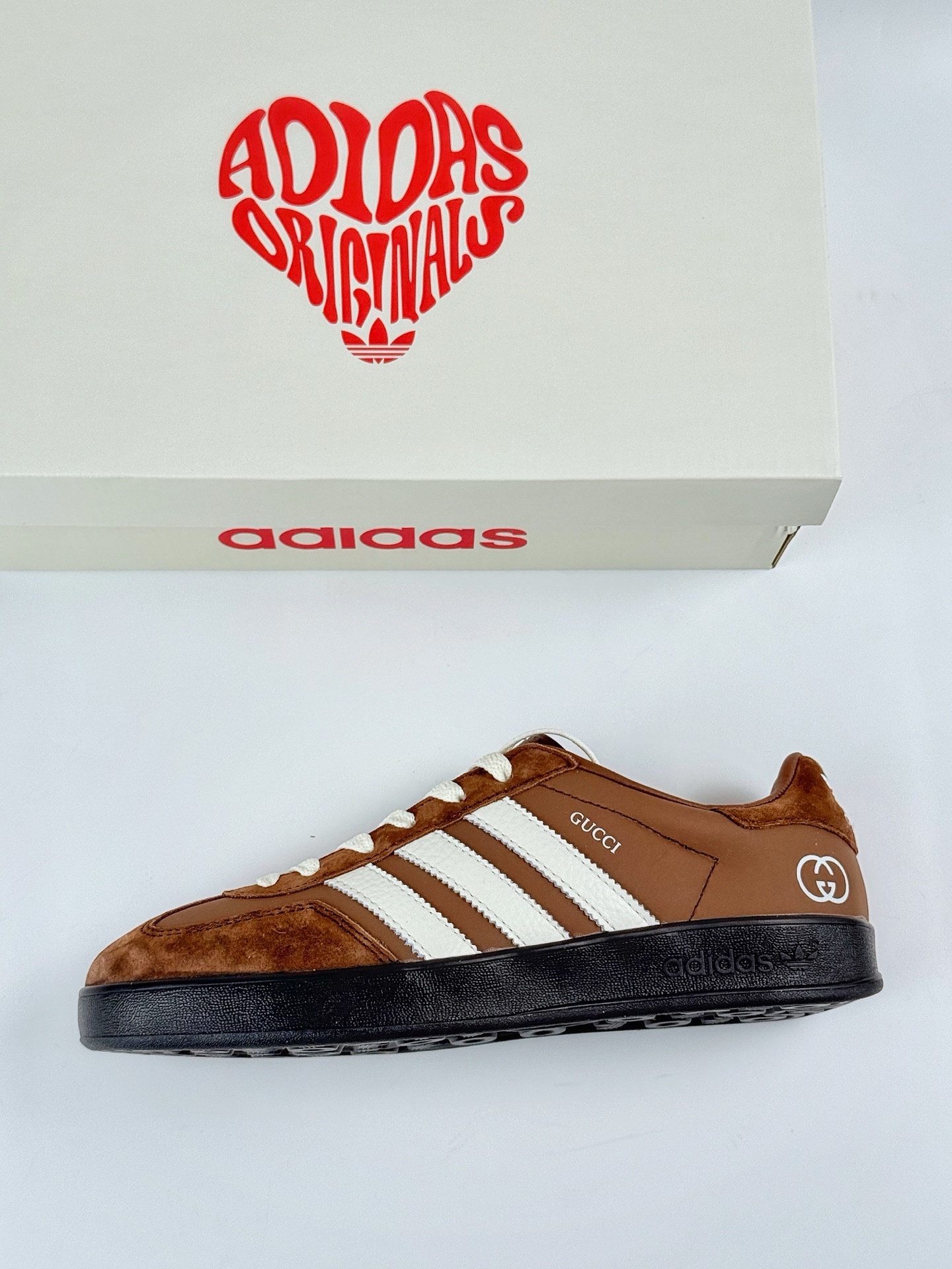 220 adidas Originals Gazelle INdoor x GUCCI 三叶草休闲防滑耐磨低帮板鞋 DD6604
