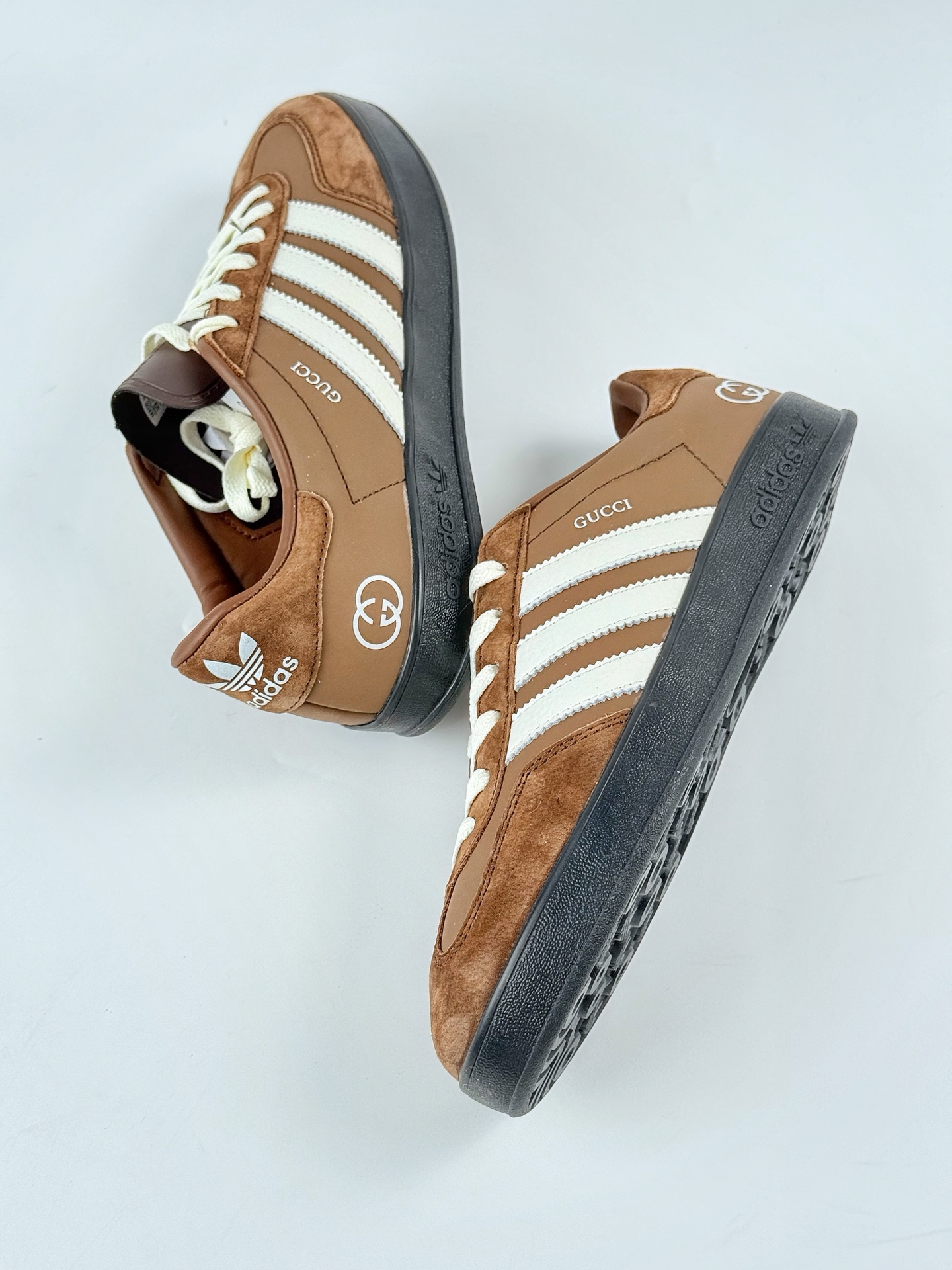 220 adidas Originals Gazelle INdoor x GUCCI 三叶草休闲防滑耐磨低帮板鞋 DD6604