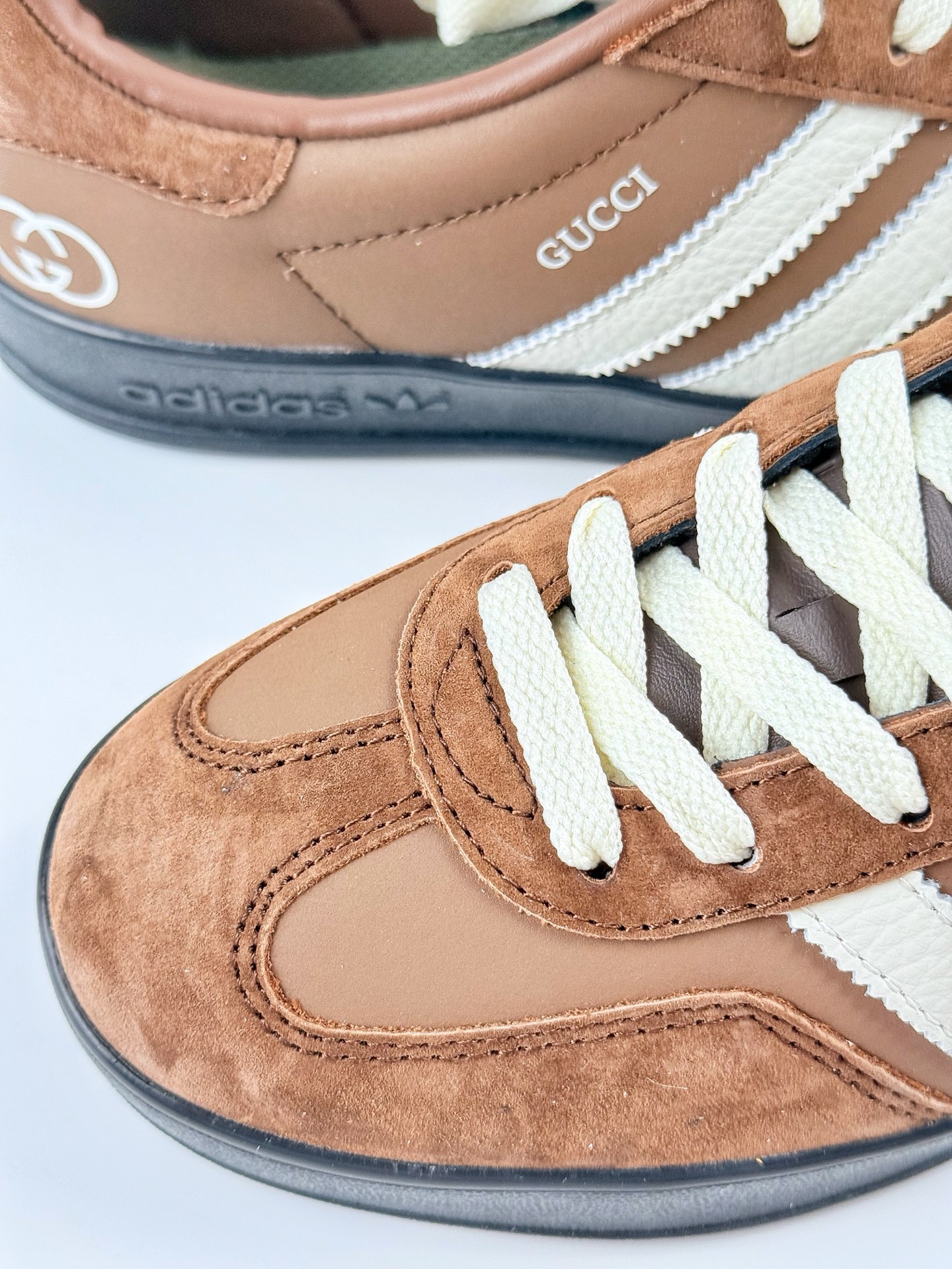 220 adidas Originals Gazelle INdoor x GUCCI 三叶草休闲防滑耐磨低帮板鞋 DD6604