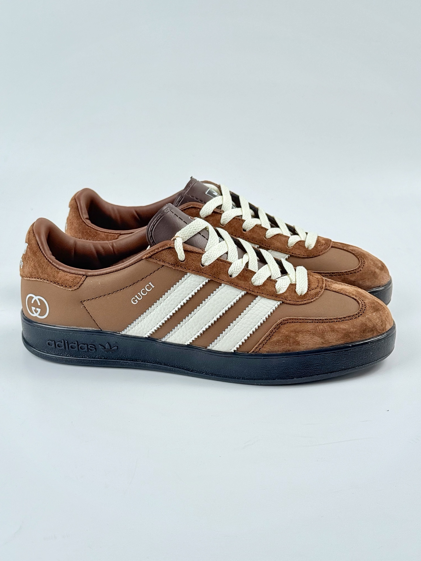 220 adidas Originals Gazelle INdoor x GUCCI 三叶草休闲防滑耐磨低帮板鞋 DD6604
