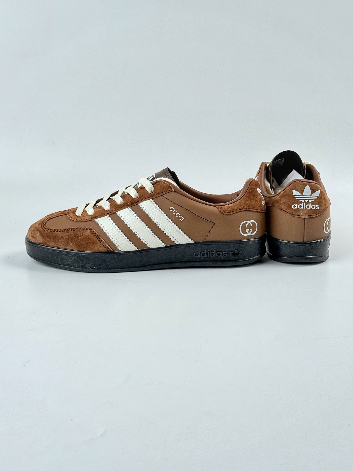 220 adidas Originals Gazelle INdoor x GUCCI 三叶草休闲防滑耐磨低帮板鞋 DD6604