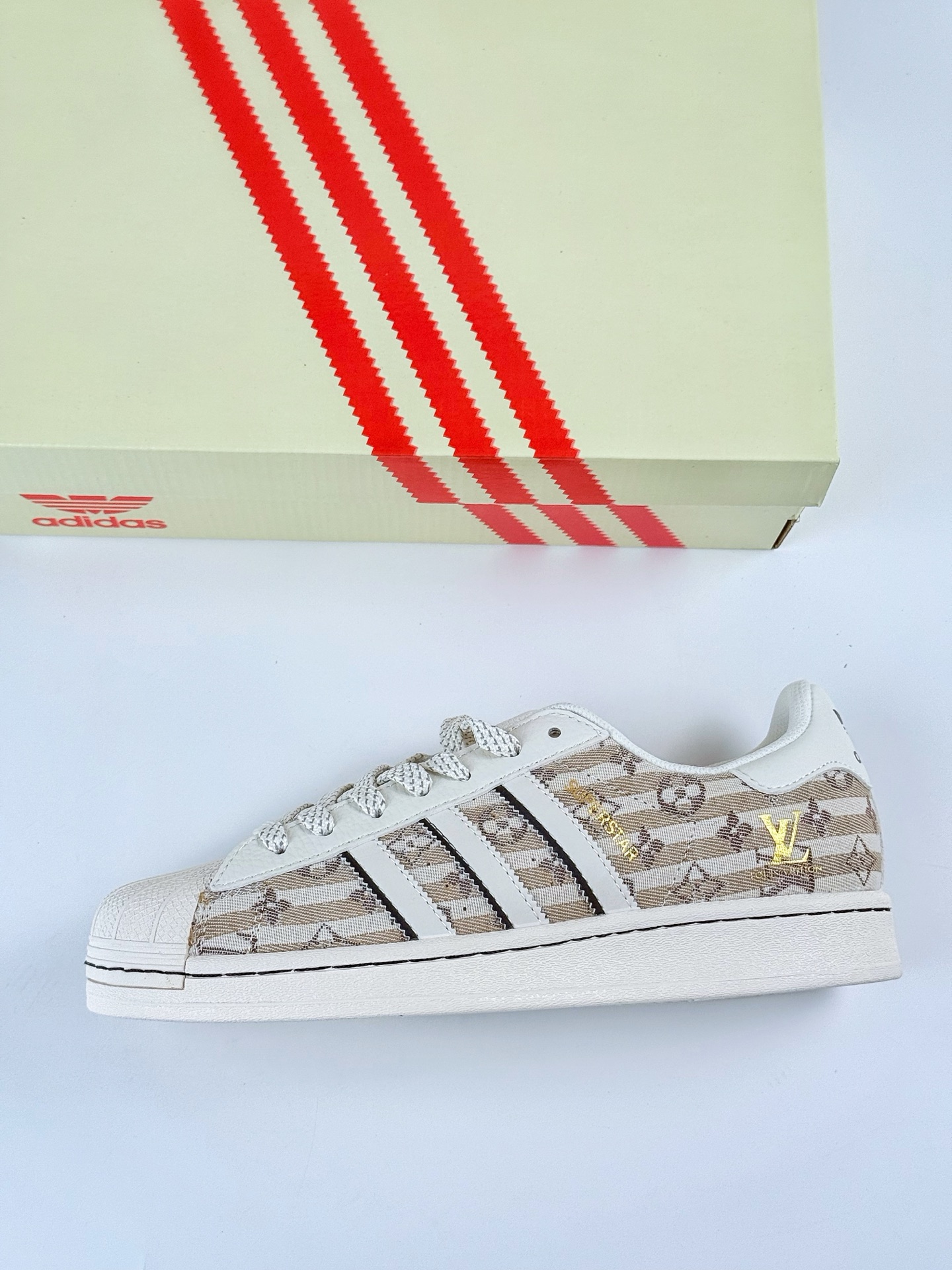 AD Originals Superstar x Louis Vuitton 白黄满天星 JY8920