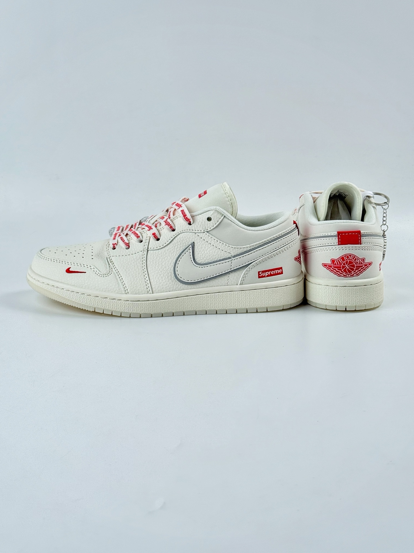 Air Jordan 1 Retro Low x superme 白红小钩 XX3168-186