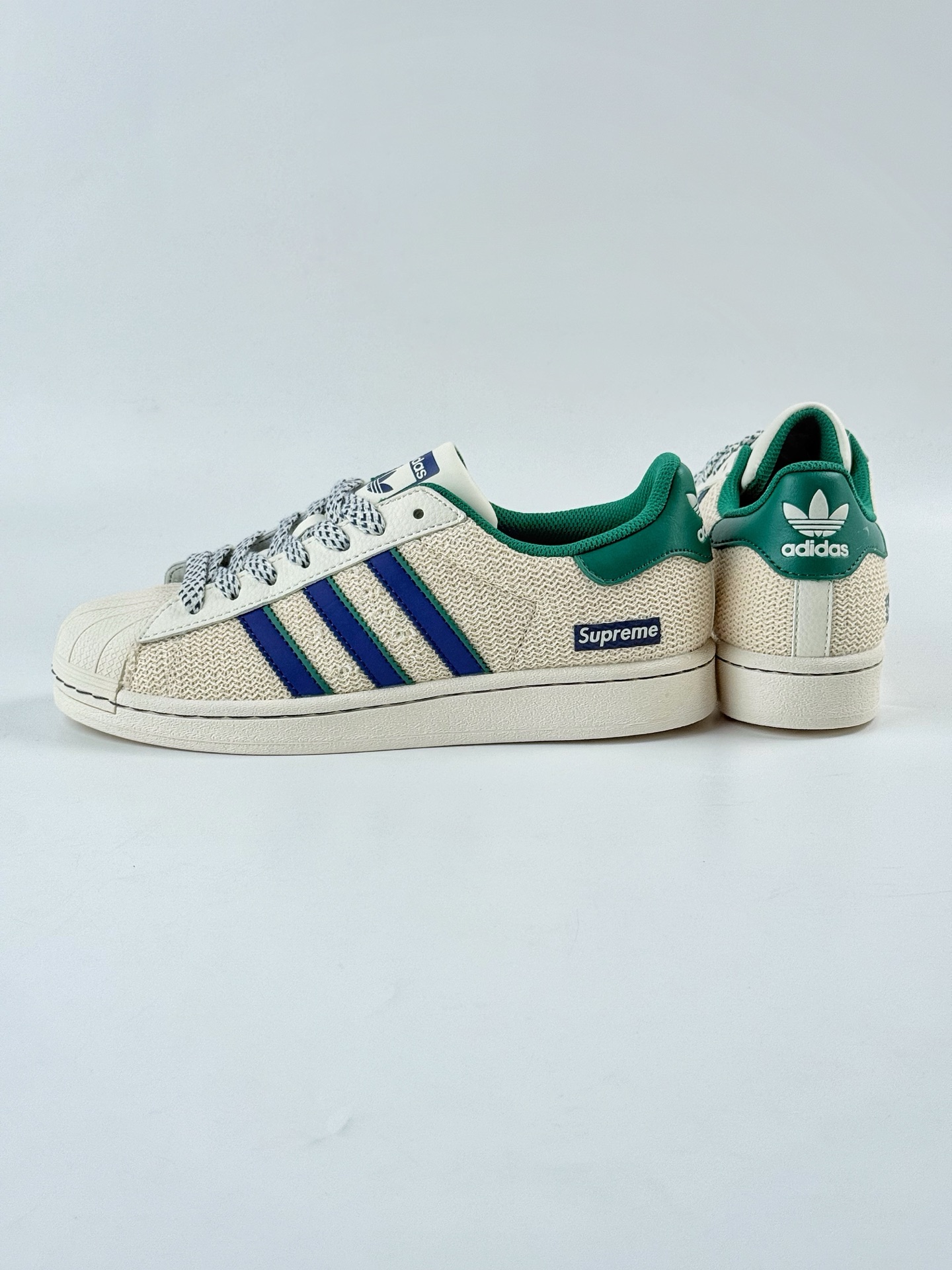 AD Originals Superstar x Supreme 白蓝绿满天星 HS3071