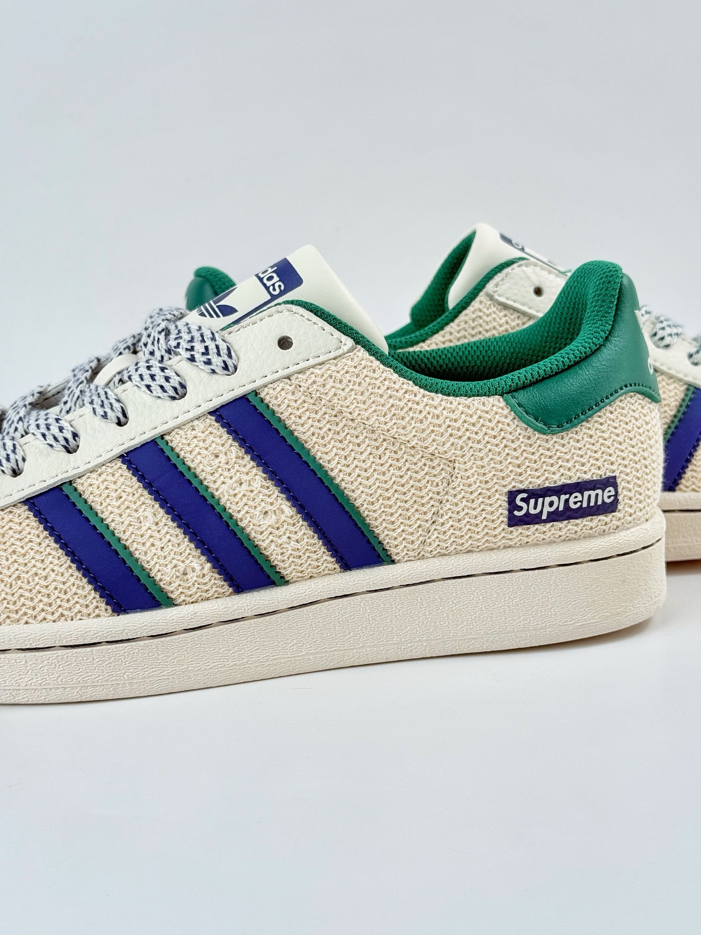 AD Originals Superstar x Supreme 白蓝绿满天星 HS3071