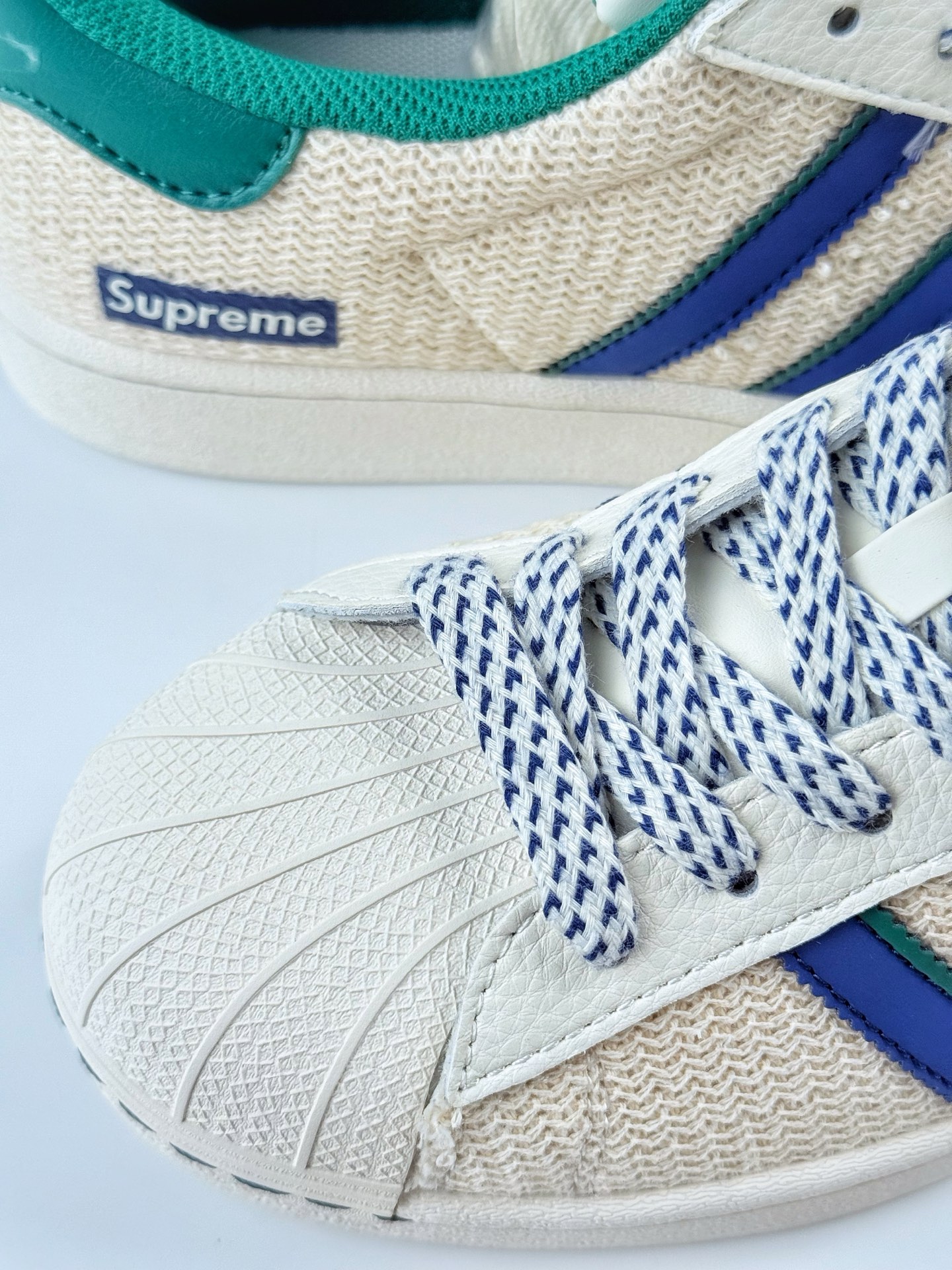 AD Originals Superstar x Supreme 白蓝绿满天星 HS3071