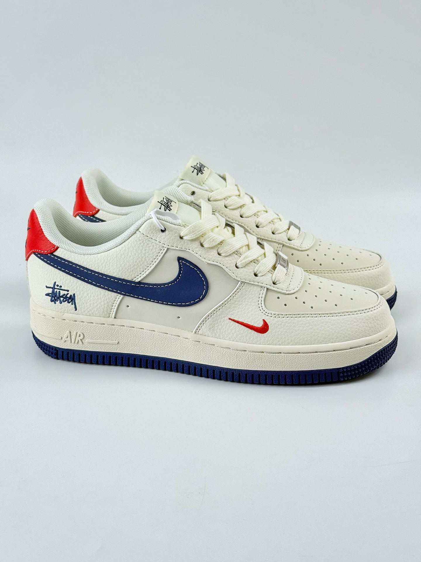 Nike Air Force 1 Low 07 x Stussy 白蓝红小勾 JJ2508-716