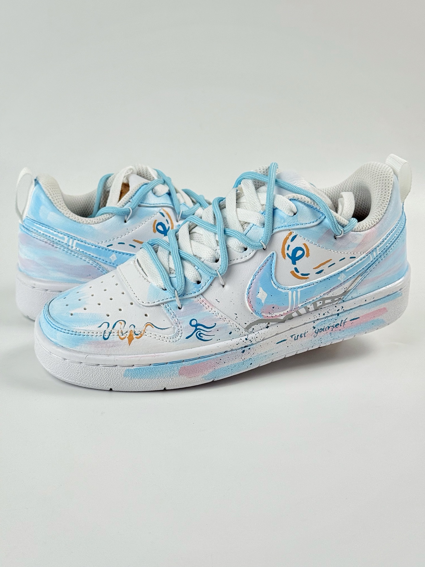 NIKE Court Borough Low 2 FP 白蓝 休闲运动板鞋 BQ5448-215