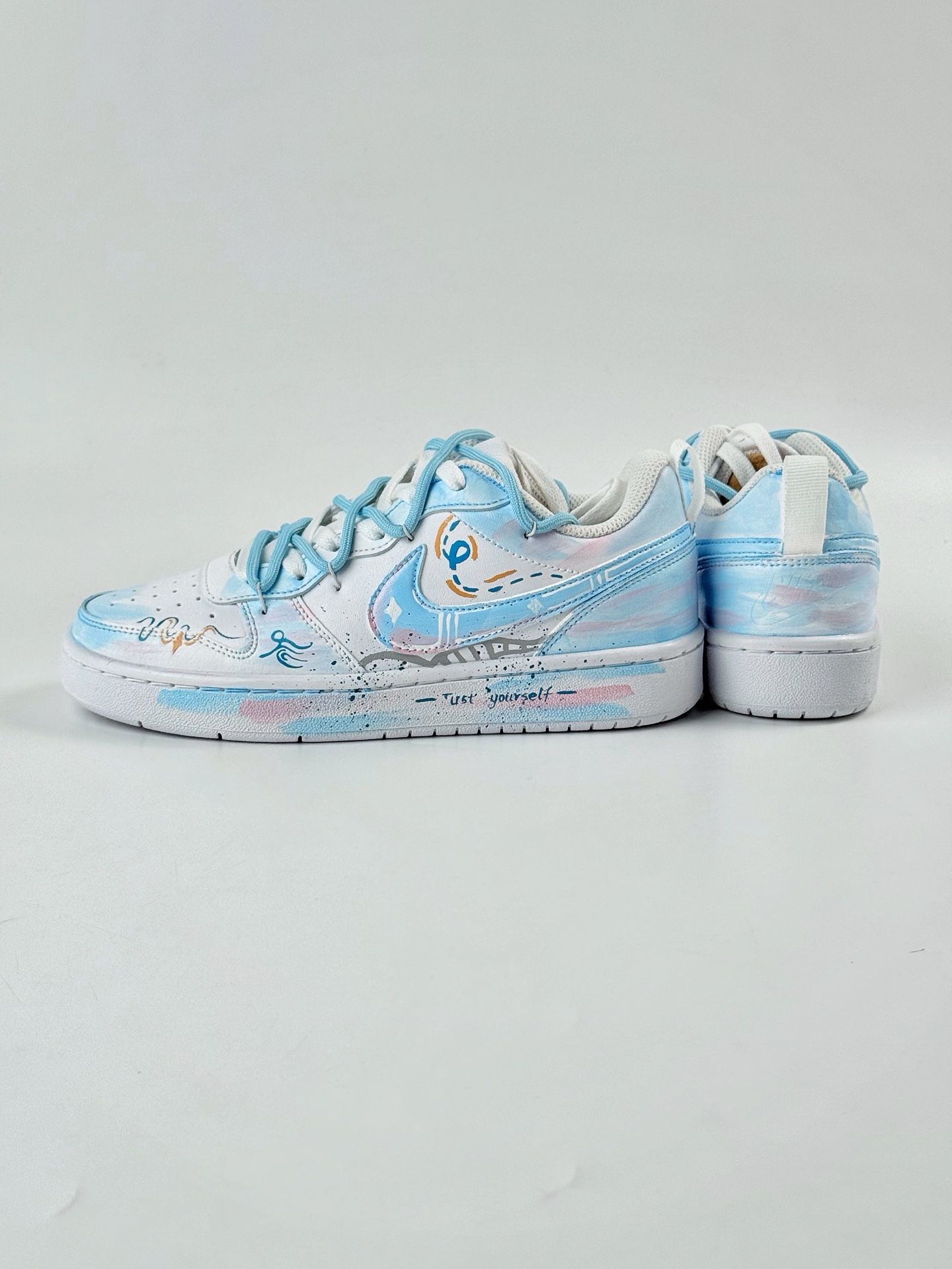 NIKE Court Borough Low 2 FP 白蓝 休闲运动板鞋 BQ5448-215